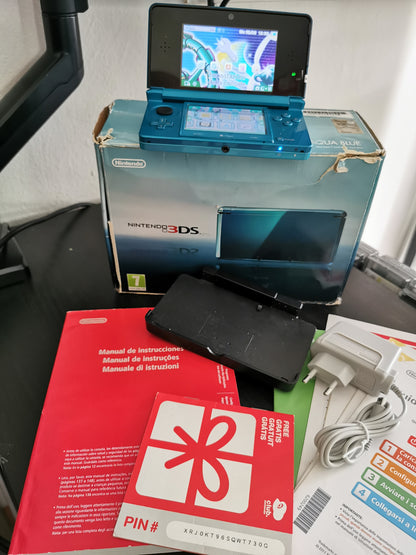 Nintendo 3DS Aqua Blue (Console) - Boxata