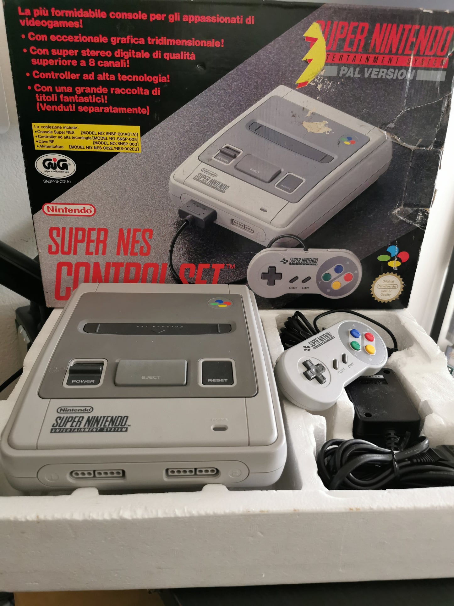 Super Nintendo Control Set PAL Version (SNES) - Boxato