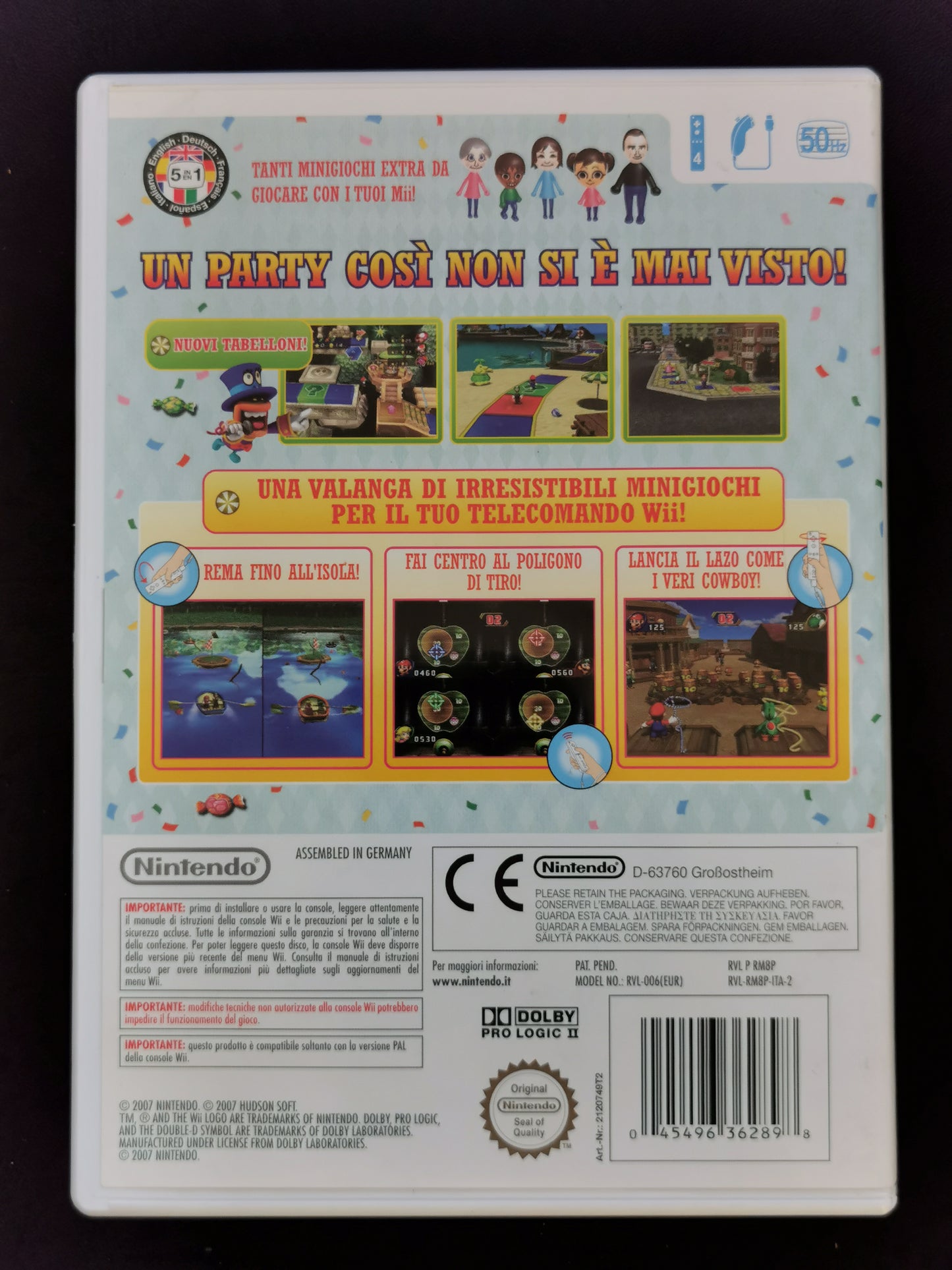 Mario Party 8 (Wii) - No manuale