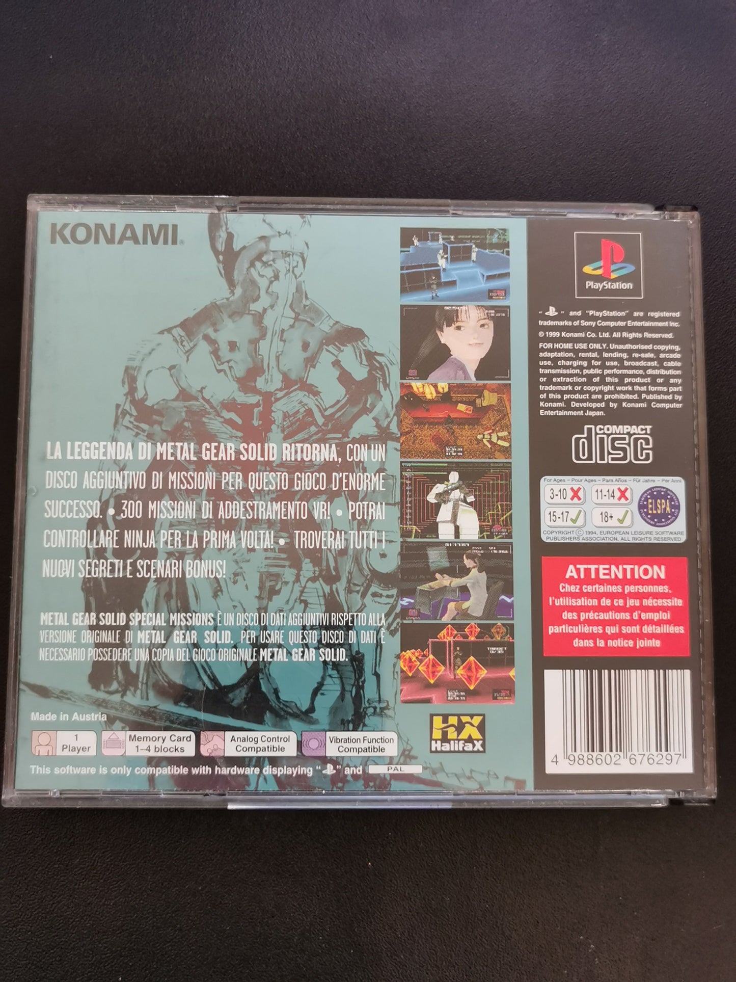 Metal Gear Solid: Special Missions (PS1)