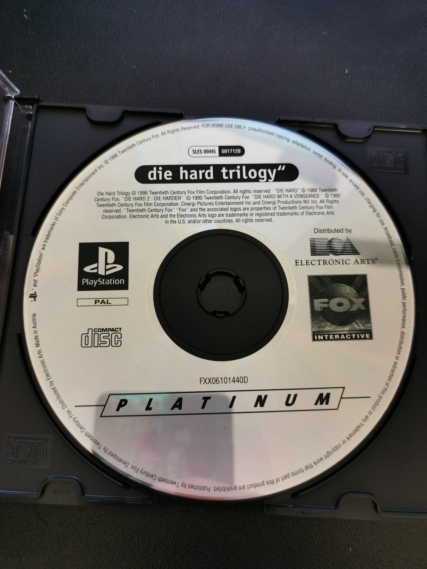 Die Hard Trilogy (PS1) - Platinum - Loose