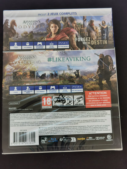 Assassin’s Creed Odyssey + Assassin’s Creed Valhalla (PS4) - Nuovo