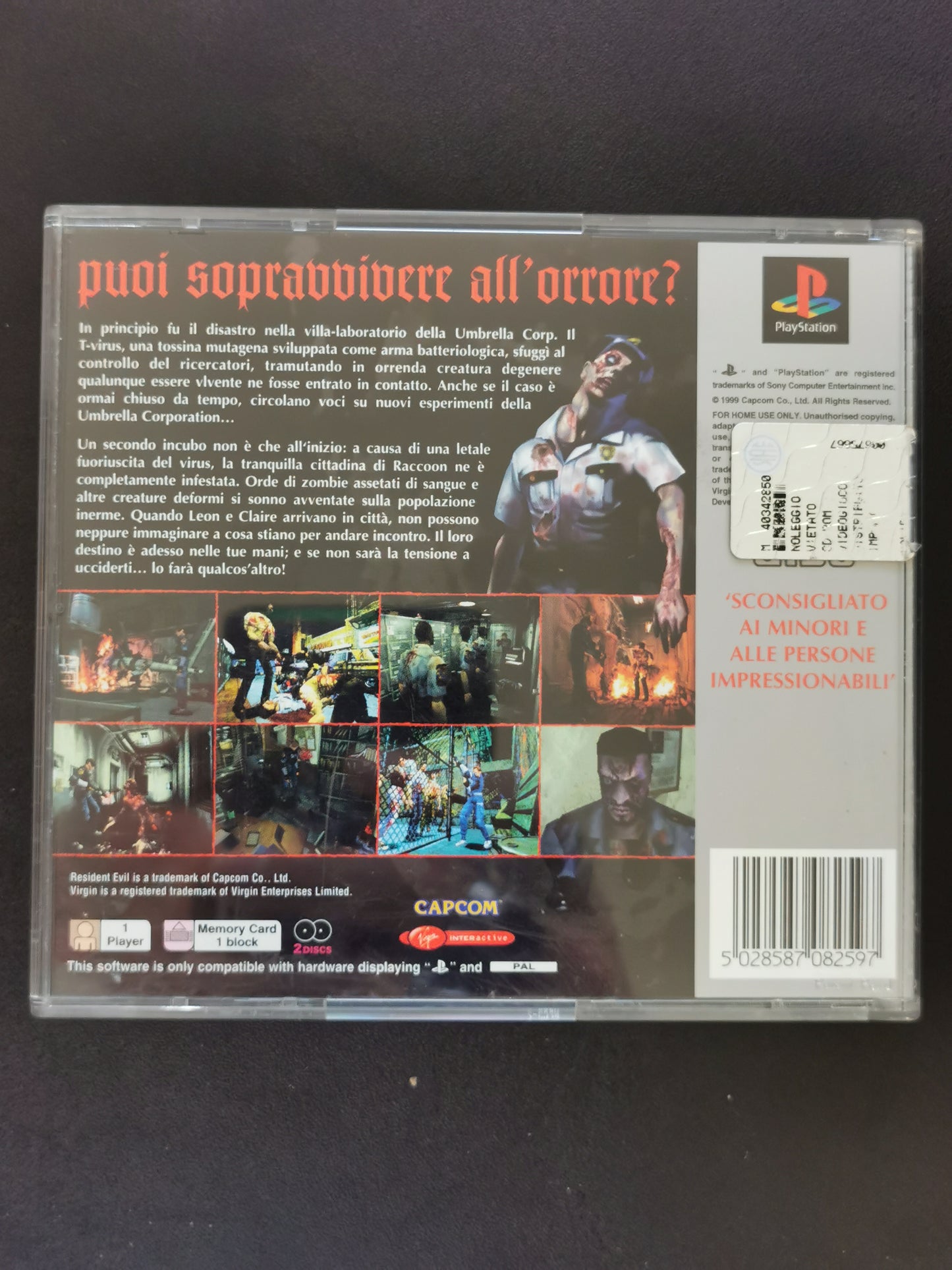 Resident Evil 2 (PS1) - Platinum - No manuale