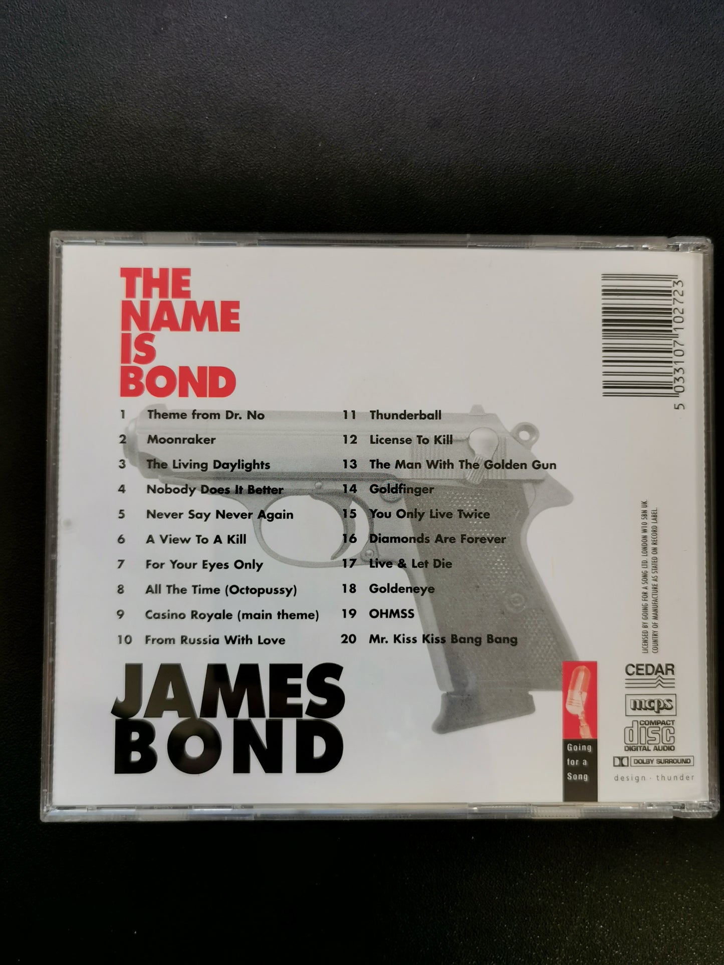 The Name Is Bond James Bond – Film Score Orchestra (CD Audio)