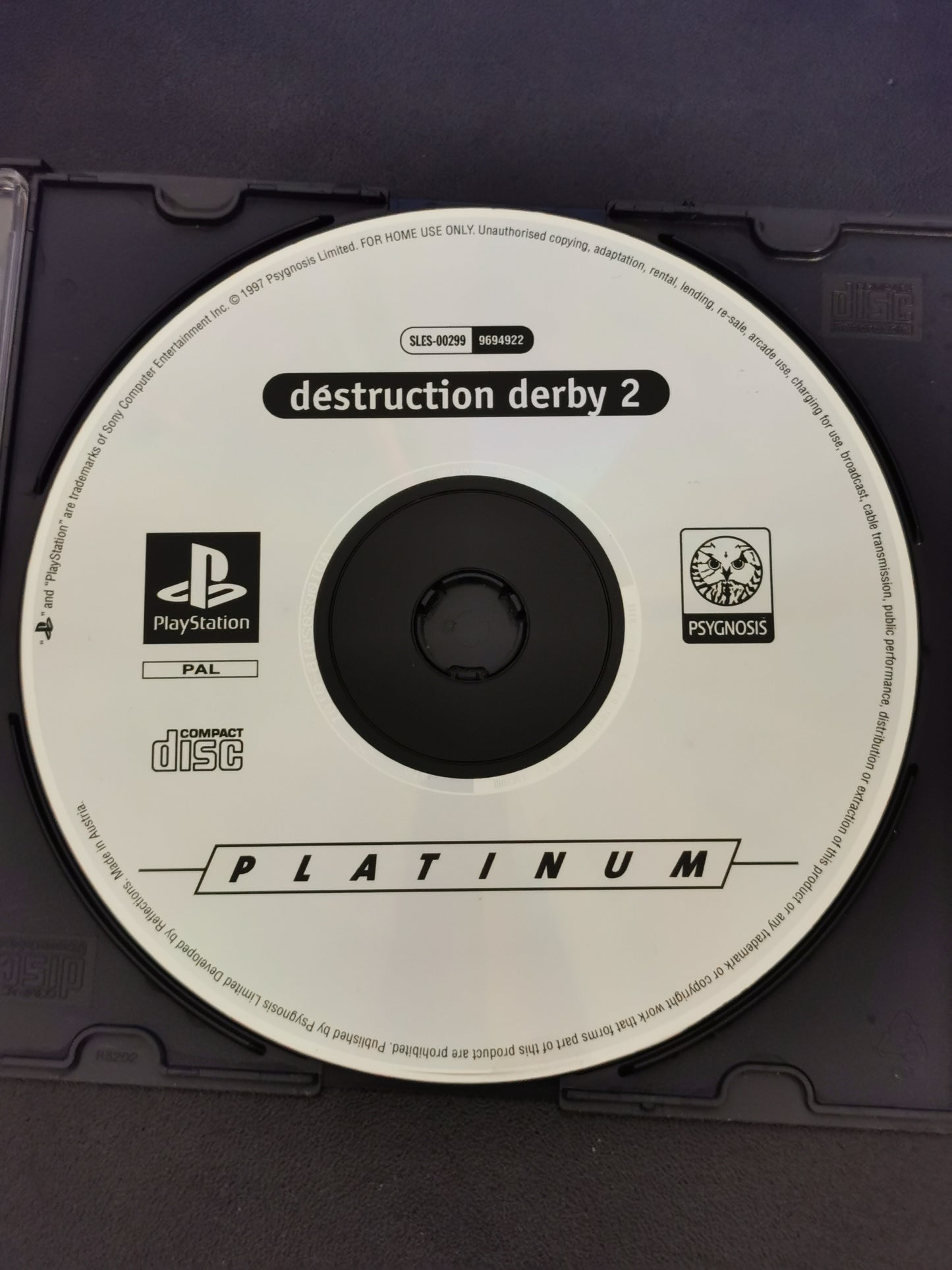 Destruction Derby 2 (PS1) - Platinum - Loose