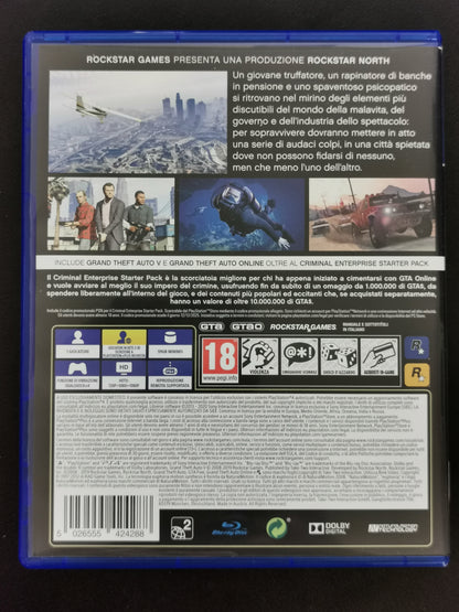 Grand Theft Auto V (PS4) - Con Mappa e Manuale