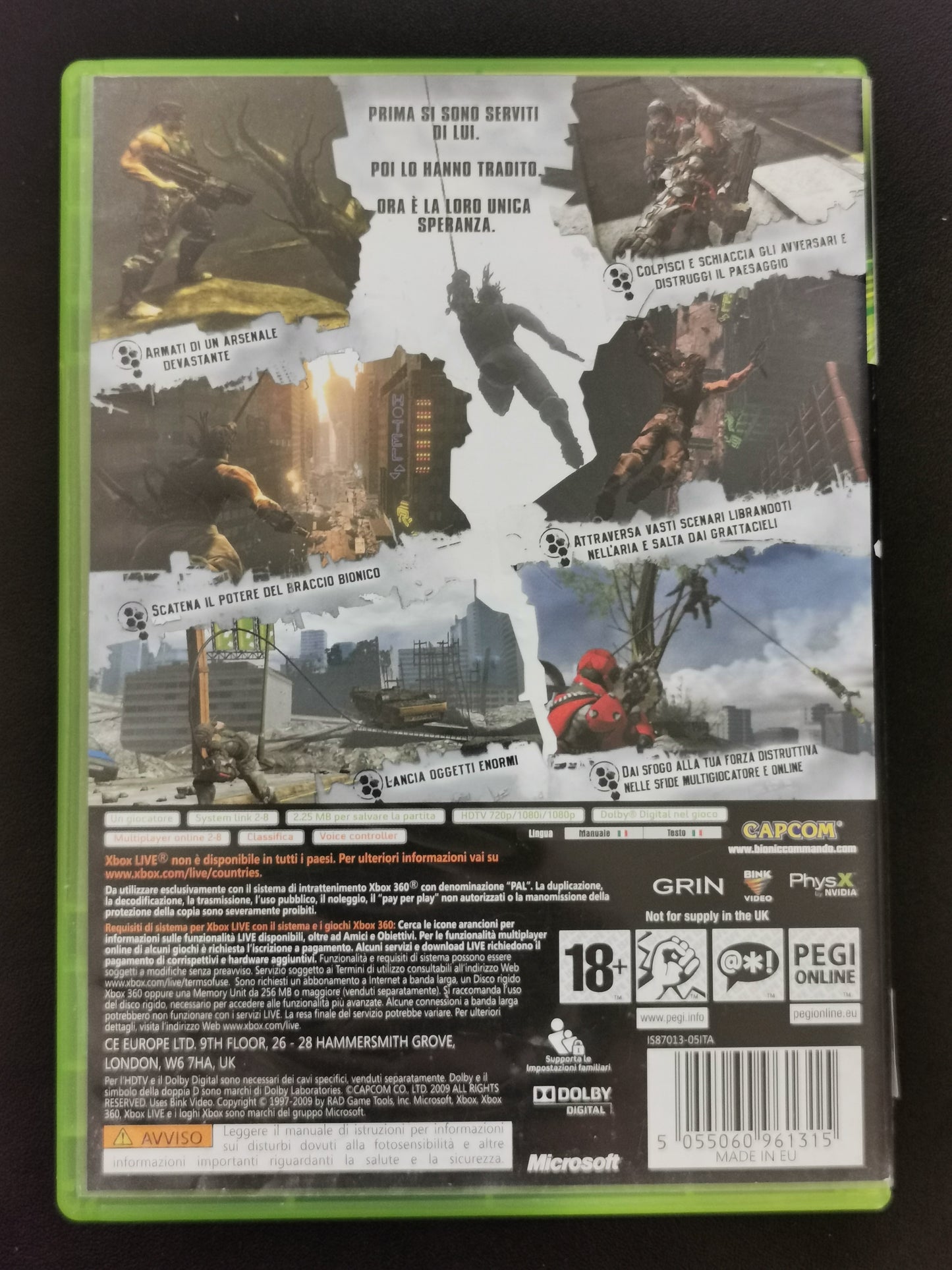 Bionic Commando (Xbox 360) - No manuale