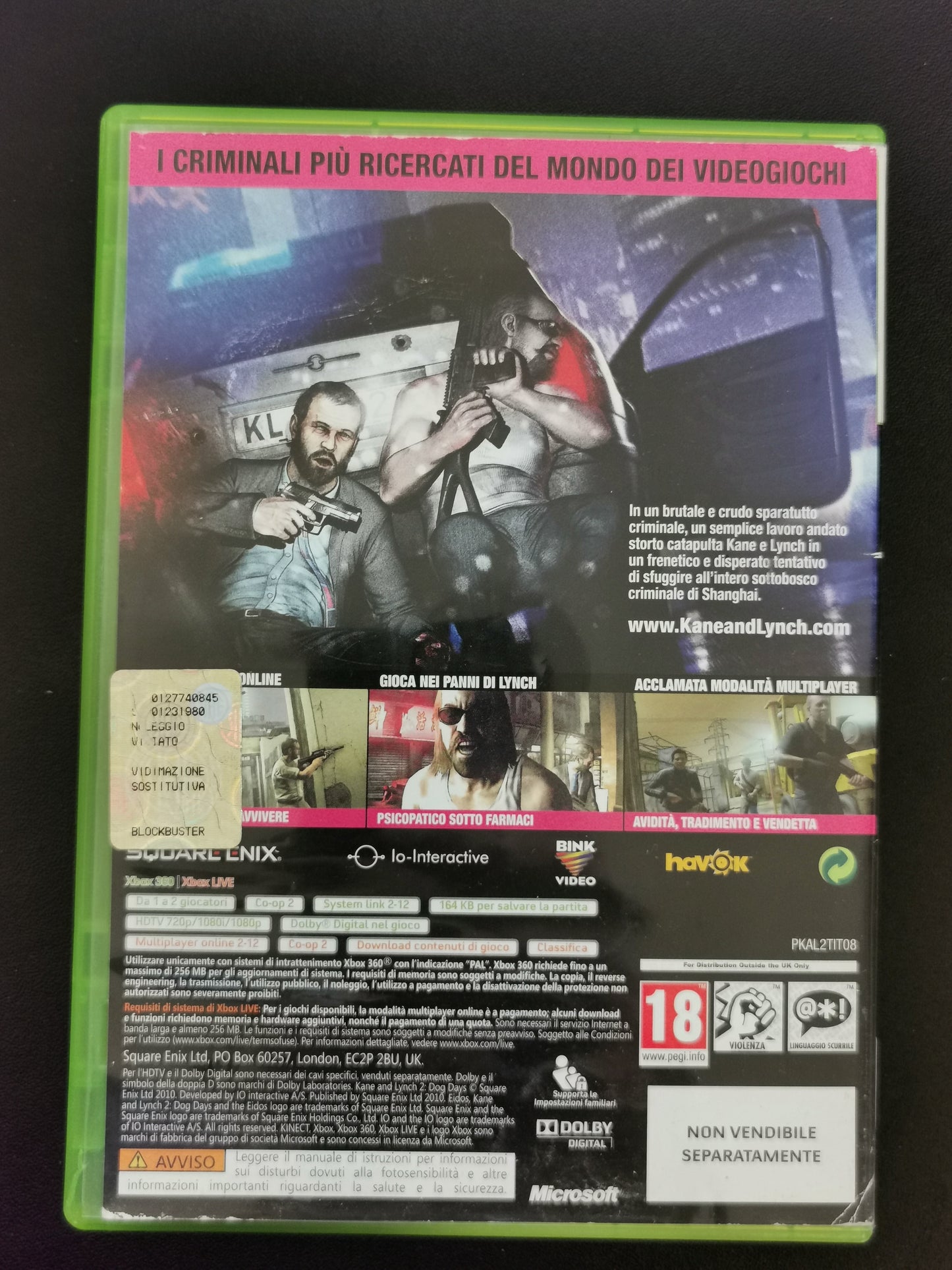 Kane & Lynch 2: Dog Days (Xbox 360)
