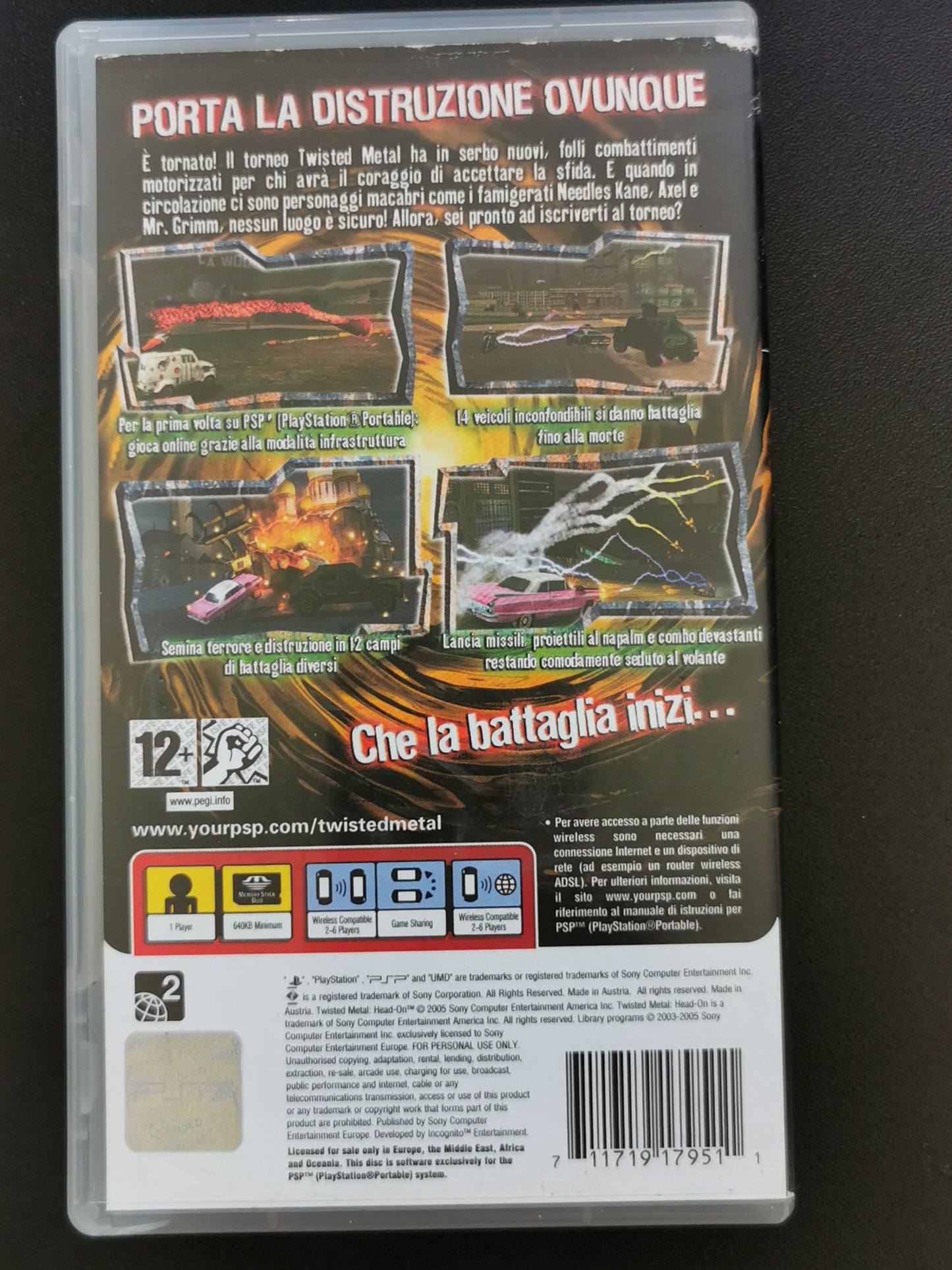 Twisted Metal: Head-On (PSP) - No manuale