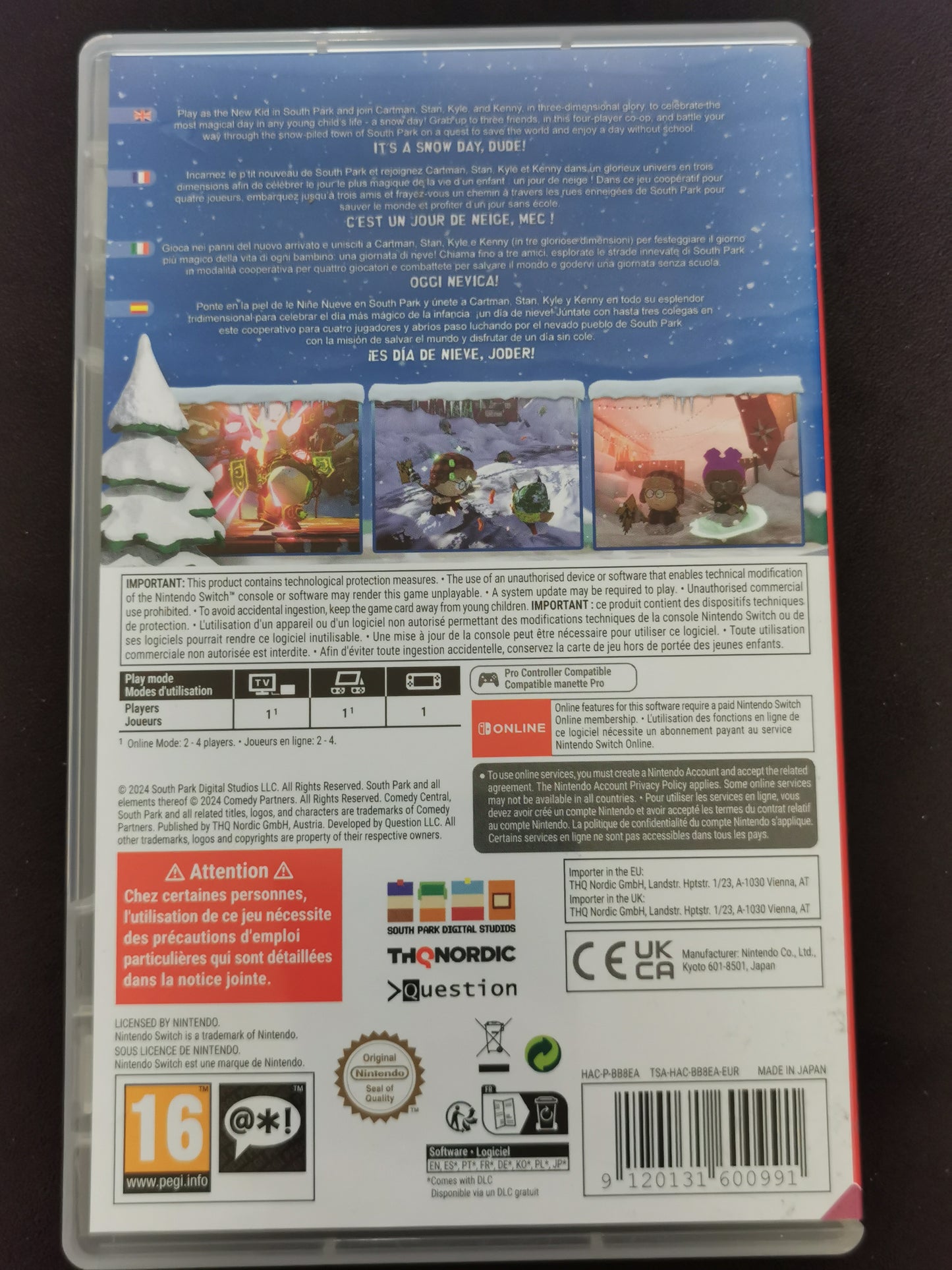 South Park: Snow Day! (Switch)
