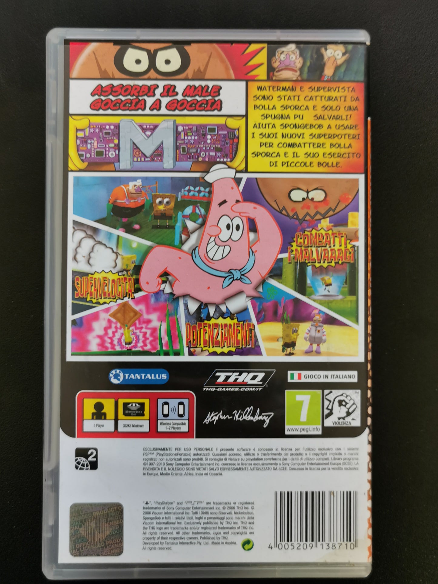 SpongeBob Il Vendicatore In Giallo (PSP) - Essentials