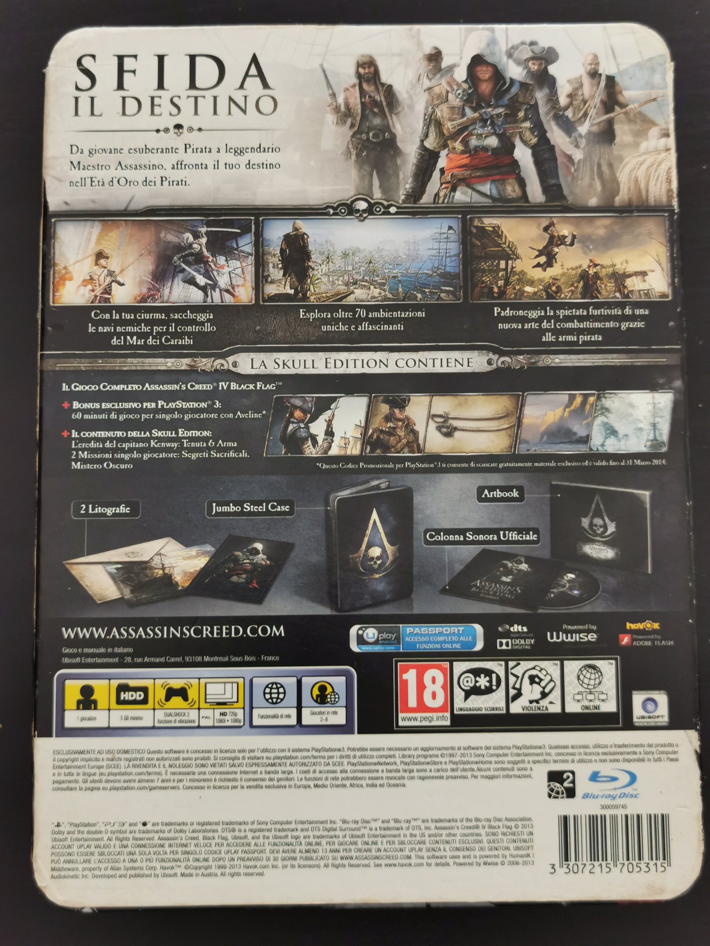 Assassin’s Creed IV Black Flag (PS3) - Skull Edition