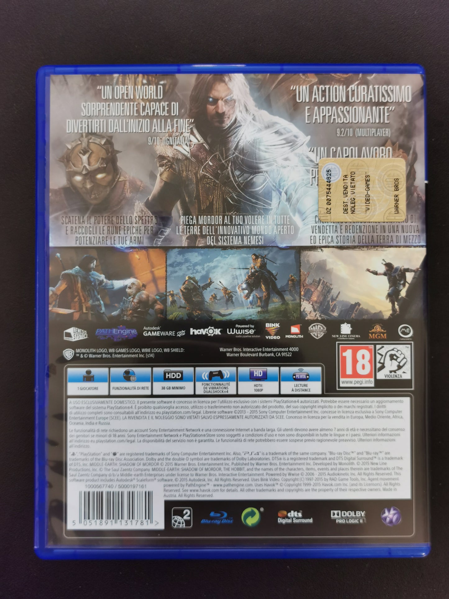 La Terra di Mezzo: L’Ombra di Mordor - Edizione Game of the Year (PS4)
