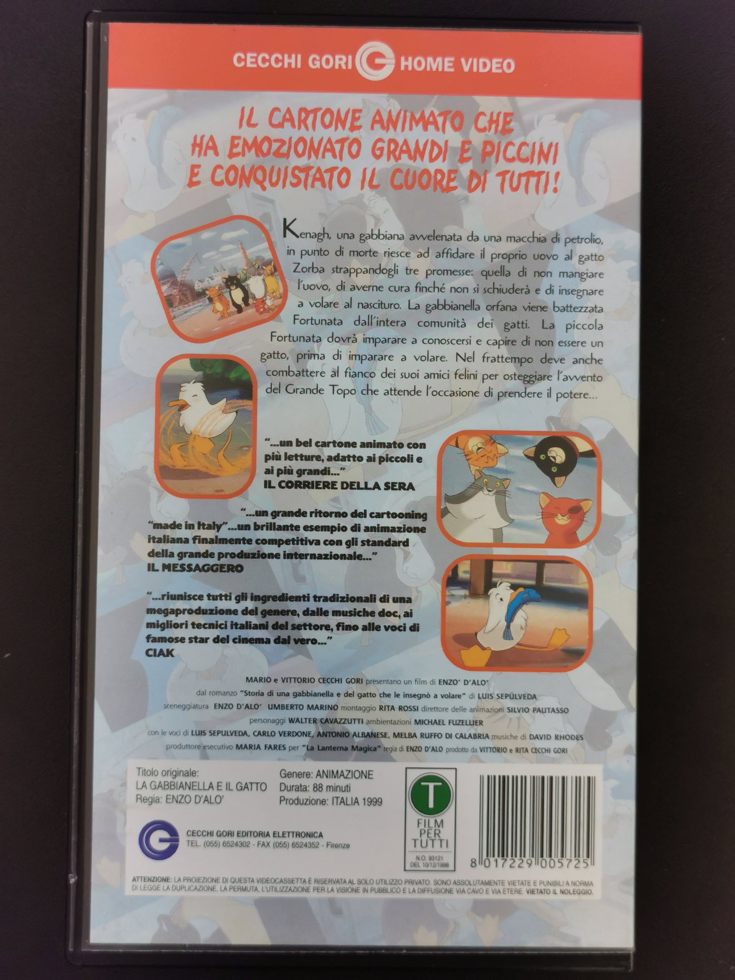 La Gabbianella e il Gatto (VHS)