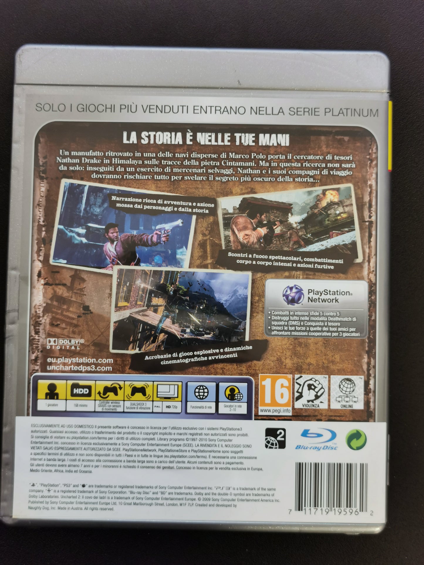 Uncharted 2: Il Covo dei Ladri (PS3) - Platinum