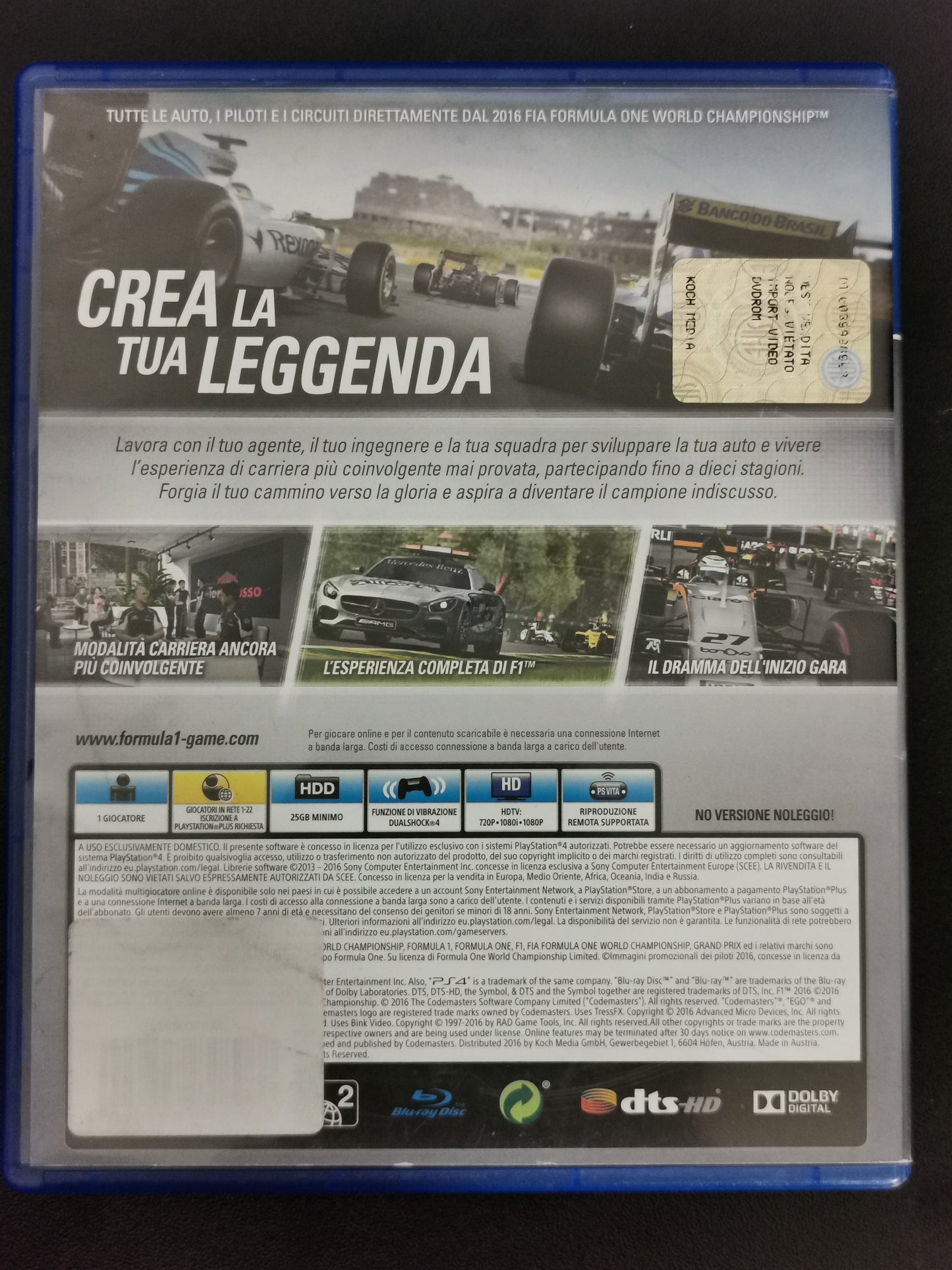 F1 2016 (PS4)