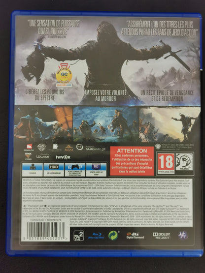 La Terre du Milieu: L’Ombre du Mordor (PS4)