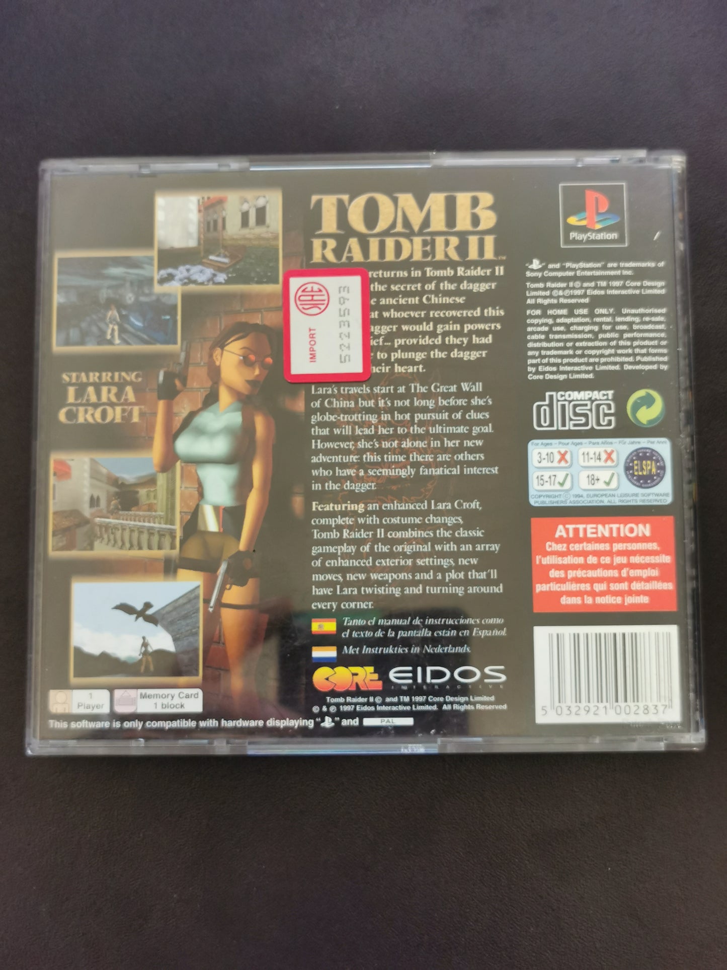 Tomb Raider II: Starring Lara Croft (PS1)