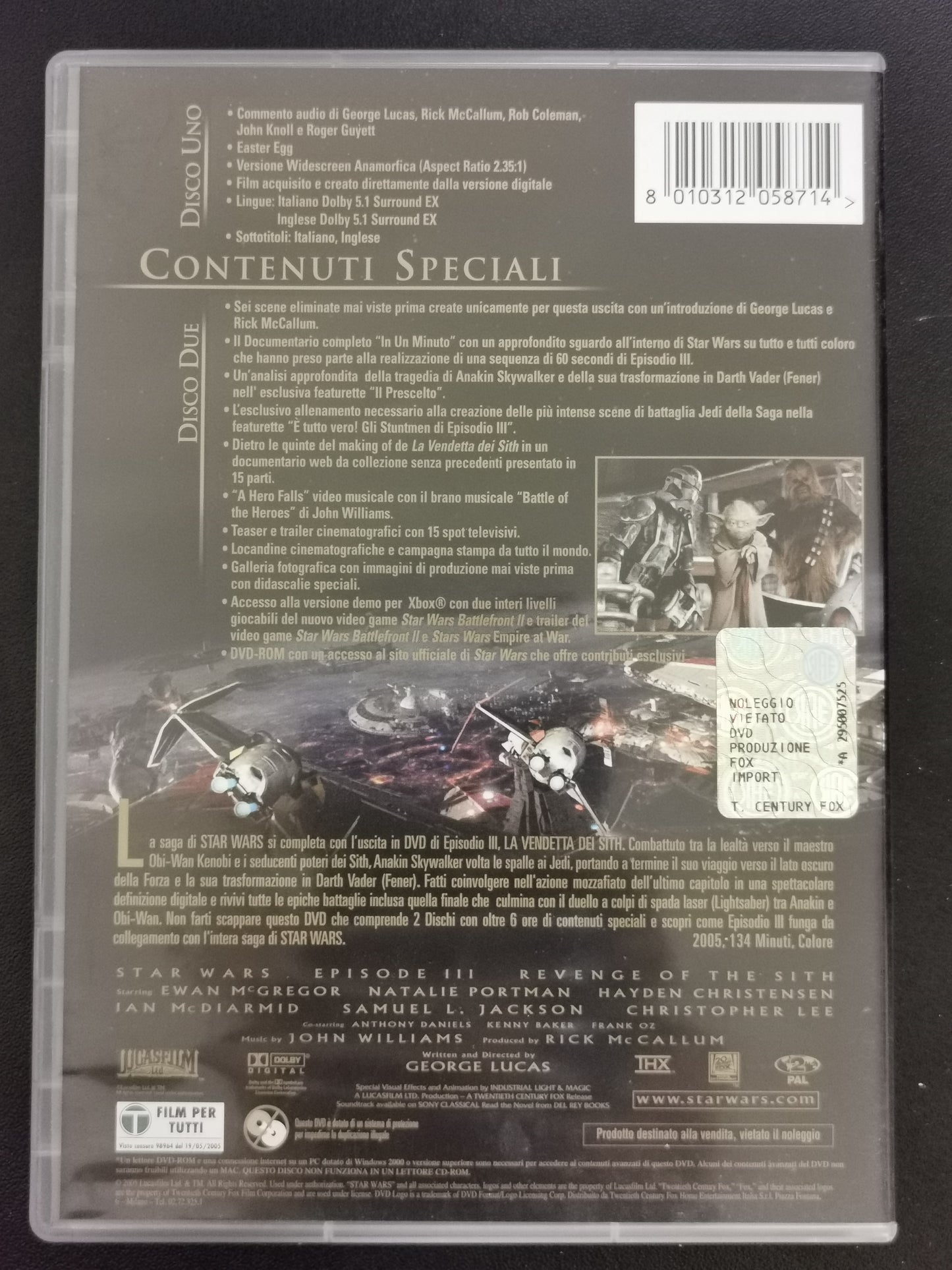 Star Wars Episodio III: La Vendetta dei Sith – Edizione 2 Dischi (DVD)