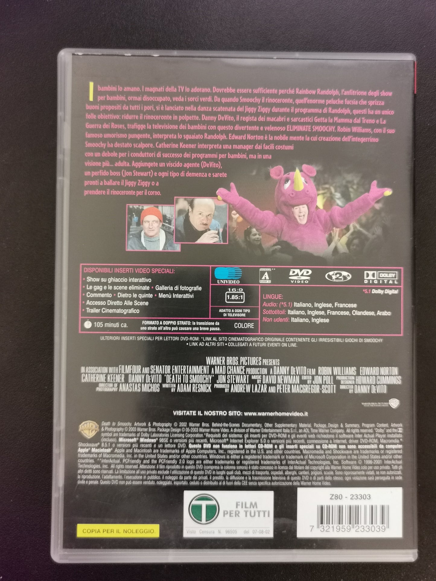 Eliminate Smoochy (DVD)