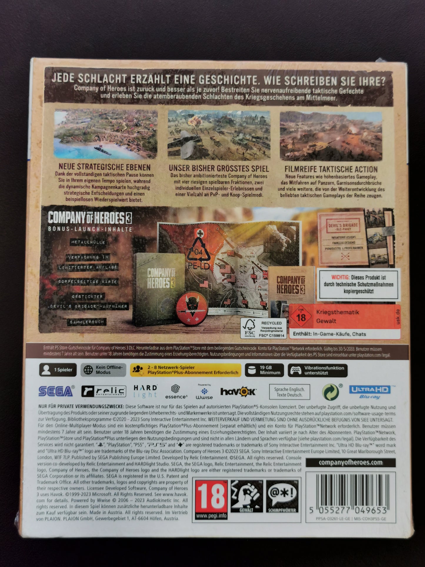 Company of Heroes 3: Console Edition – Bonus Launch Edition (PS5) *Nuovo