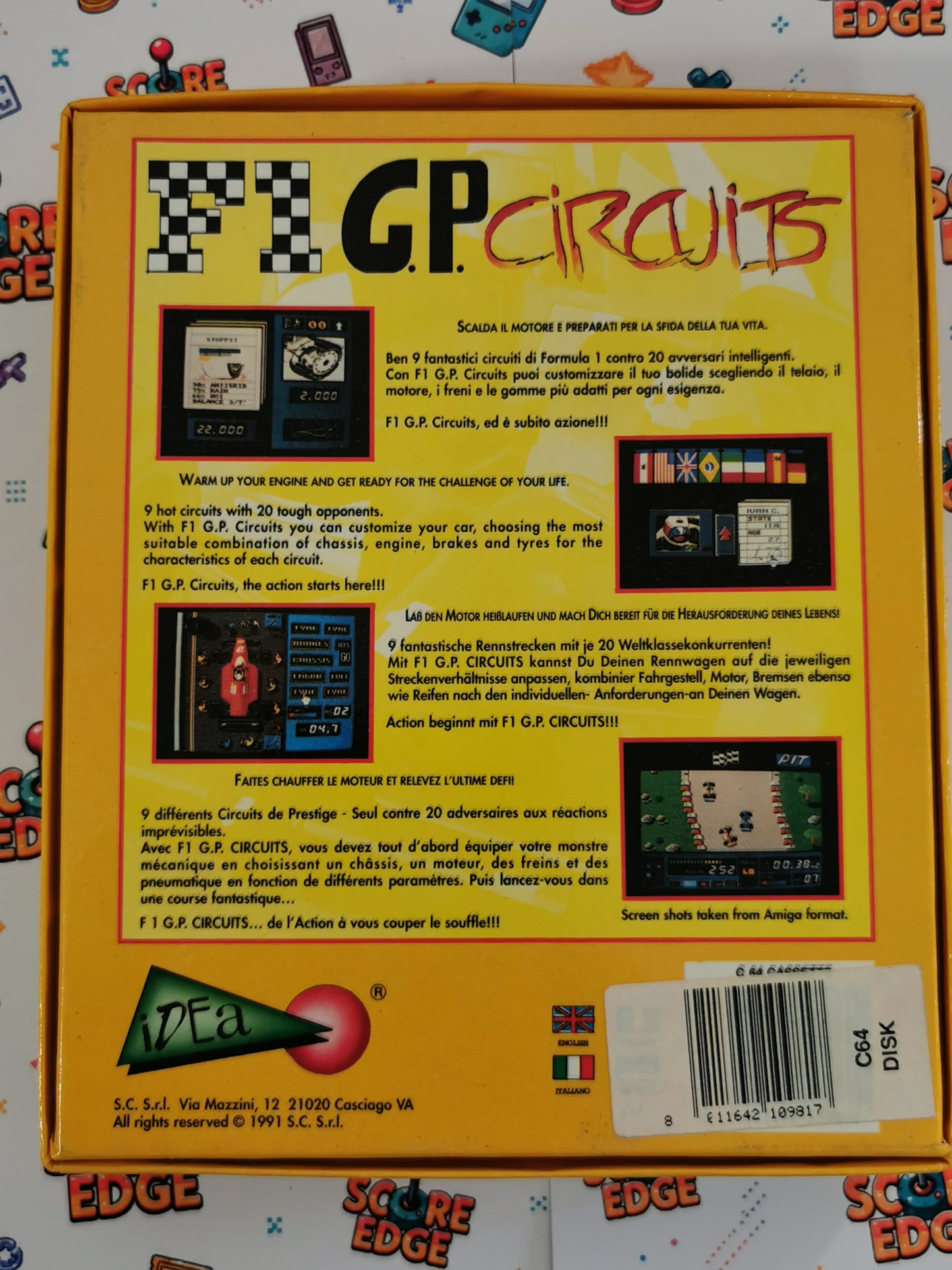 F1 G.P. Circuits (Commodore 64)