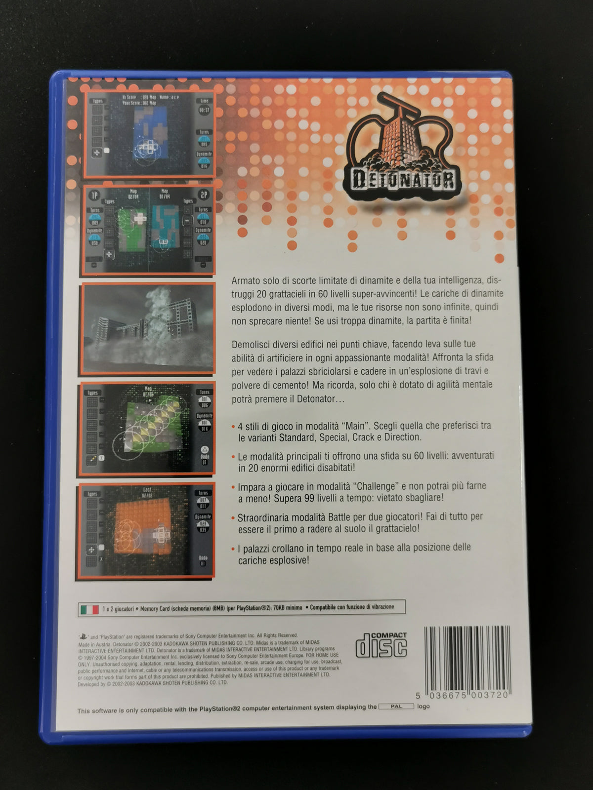 Detonator (PS2) - Senza manuale