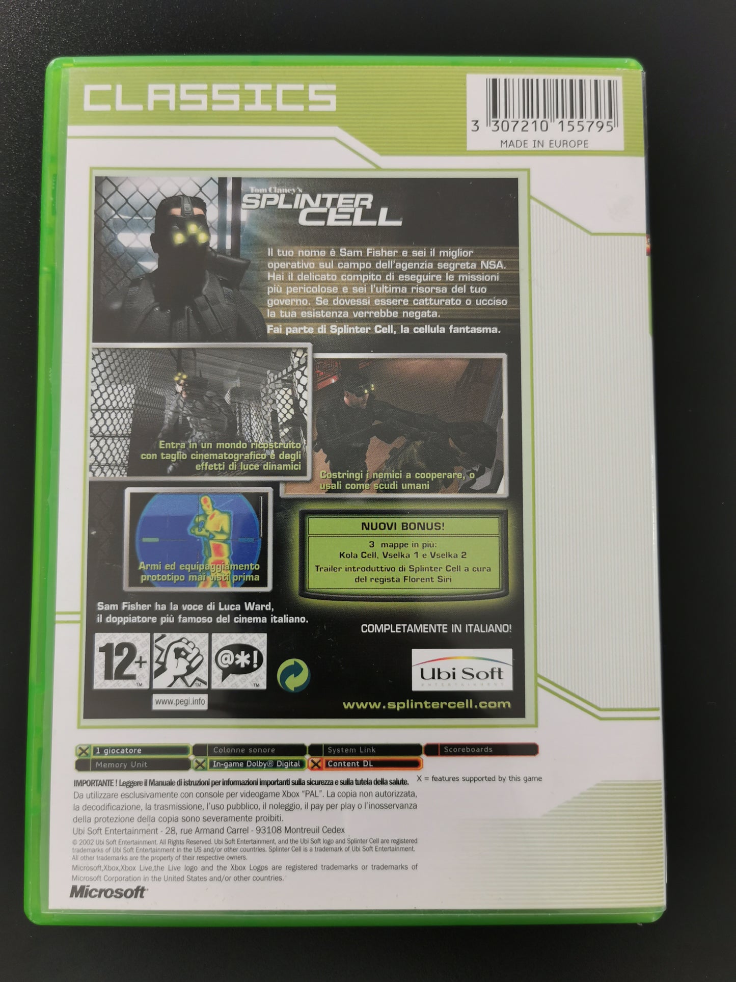 Tom Clancy’s Splinter Cell (Xbox) - Classics