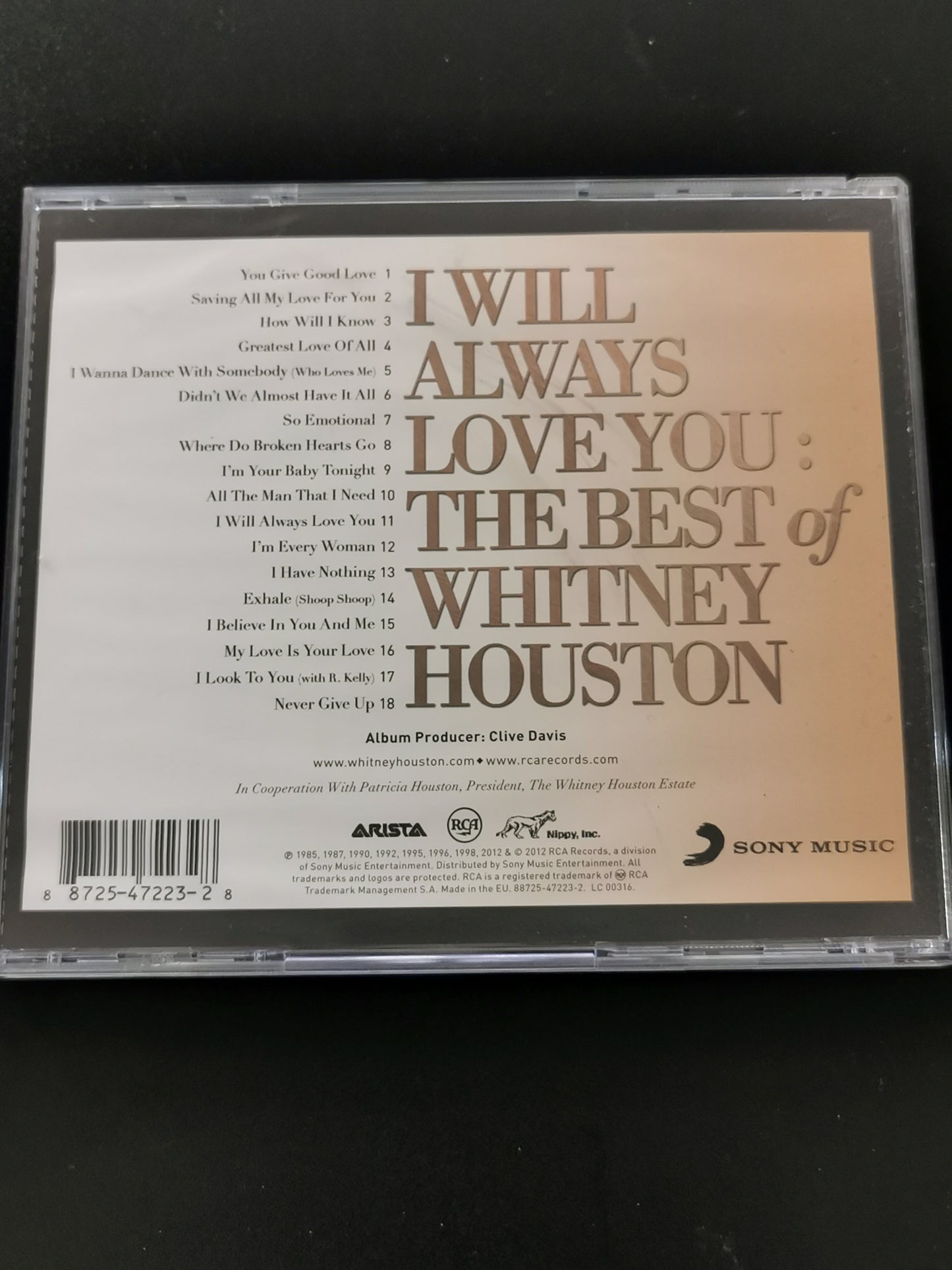 Whitney Houston – I Will Always Love You: The Best of Whitney Houston (CD)