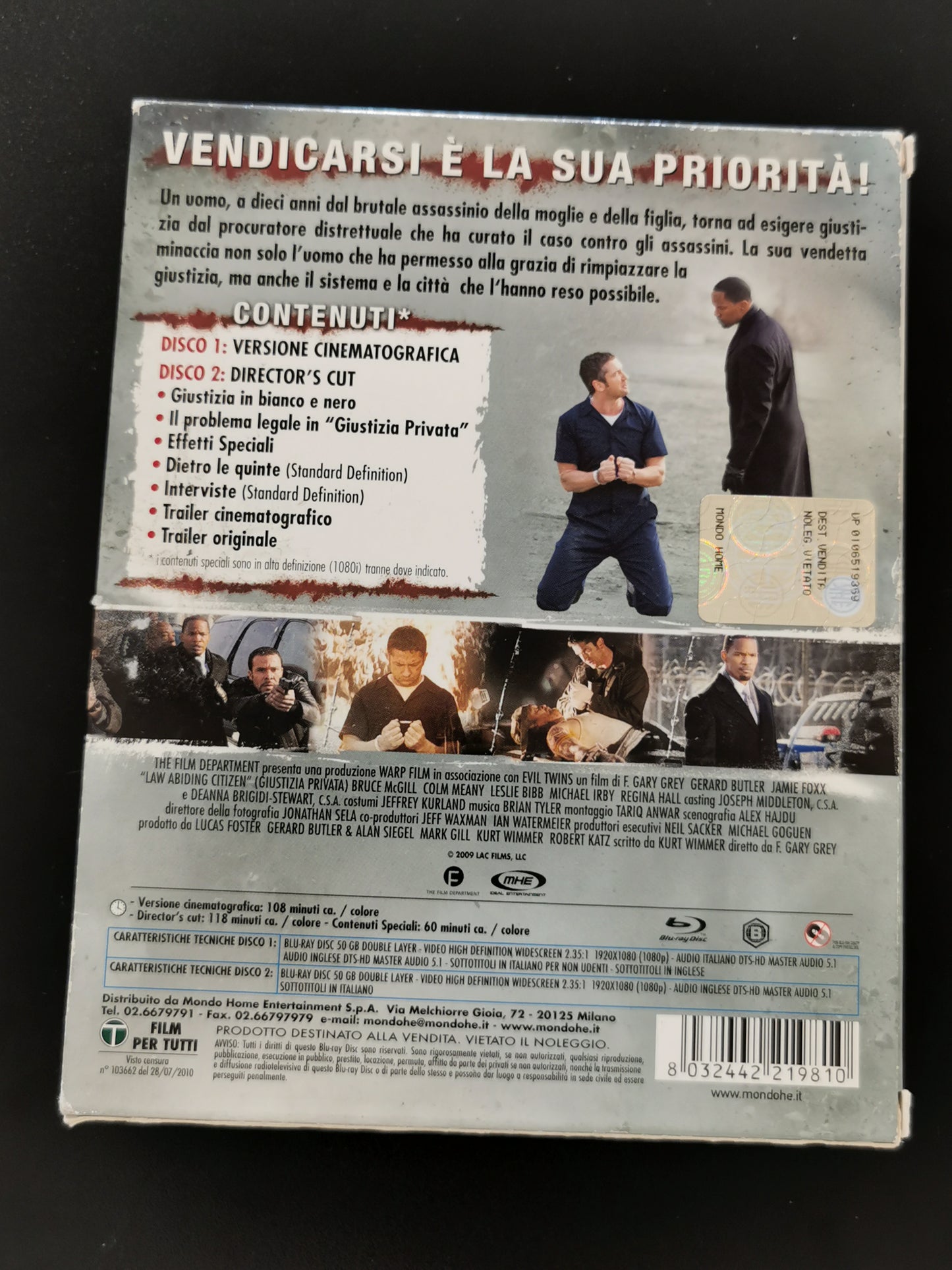 Giustizia Privata – Special Edition 2 Blu-ray Disc (Blu-ray)