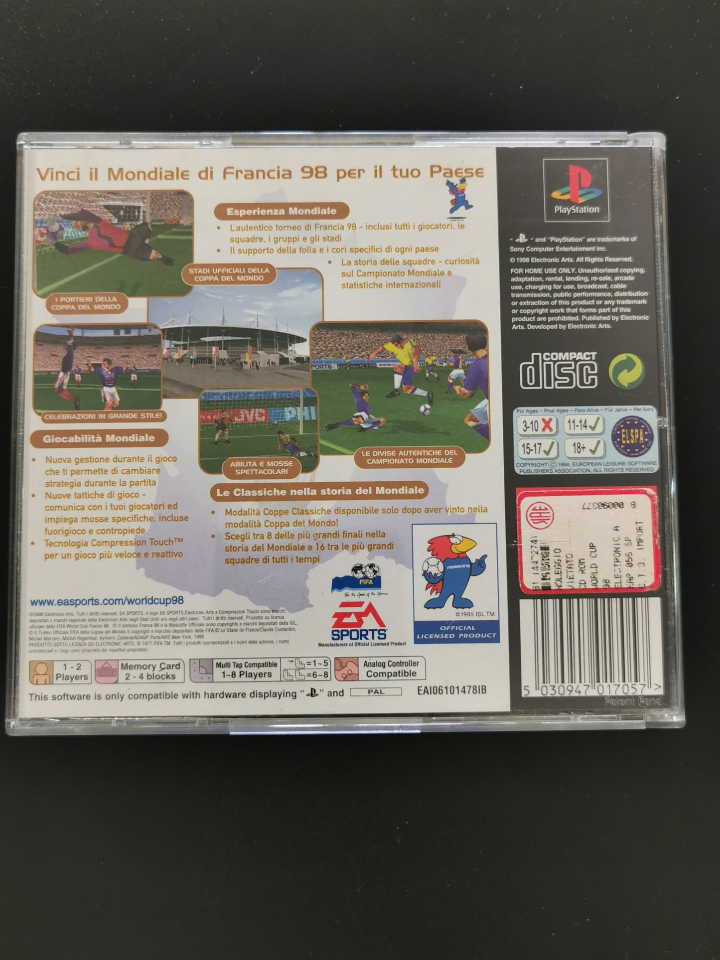 World Cup 98: Coppa del Mondo (PS1)