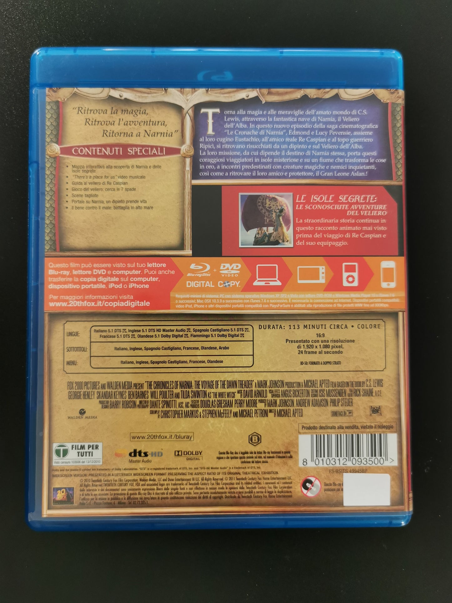 Le Cronache di Narnia: Il Viaggio del Veliero (Blu-ray)