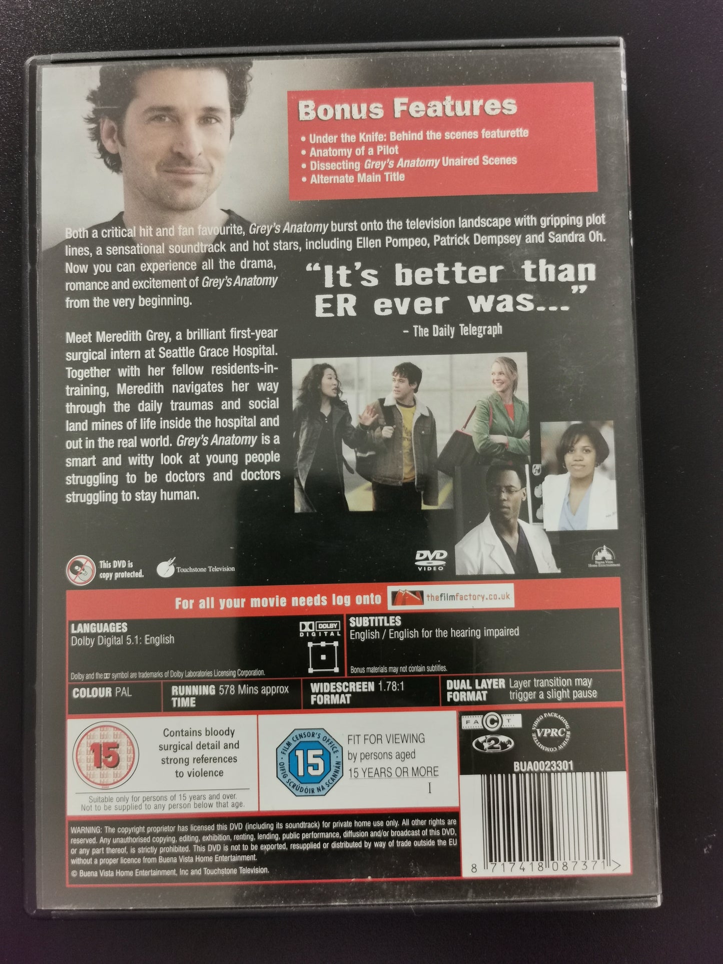 Grey’s Anatomy: The Complete First Series (DVD)
