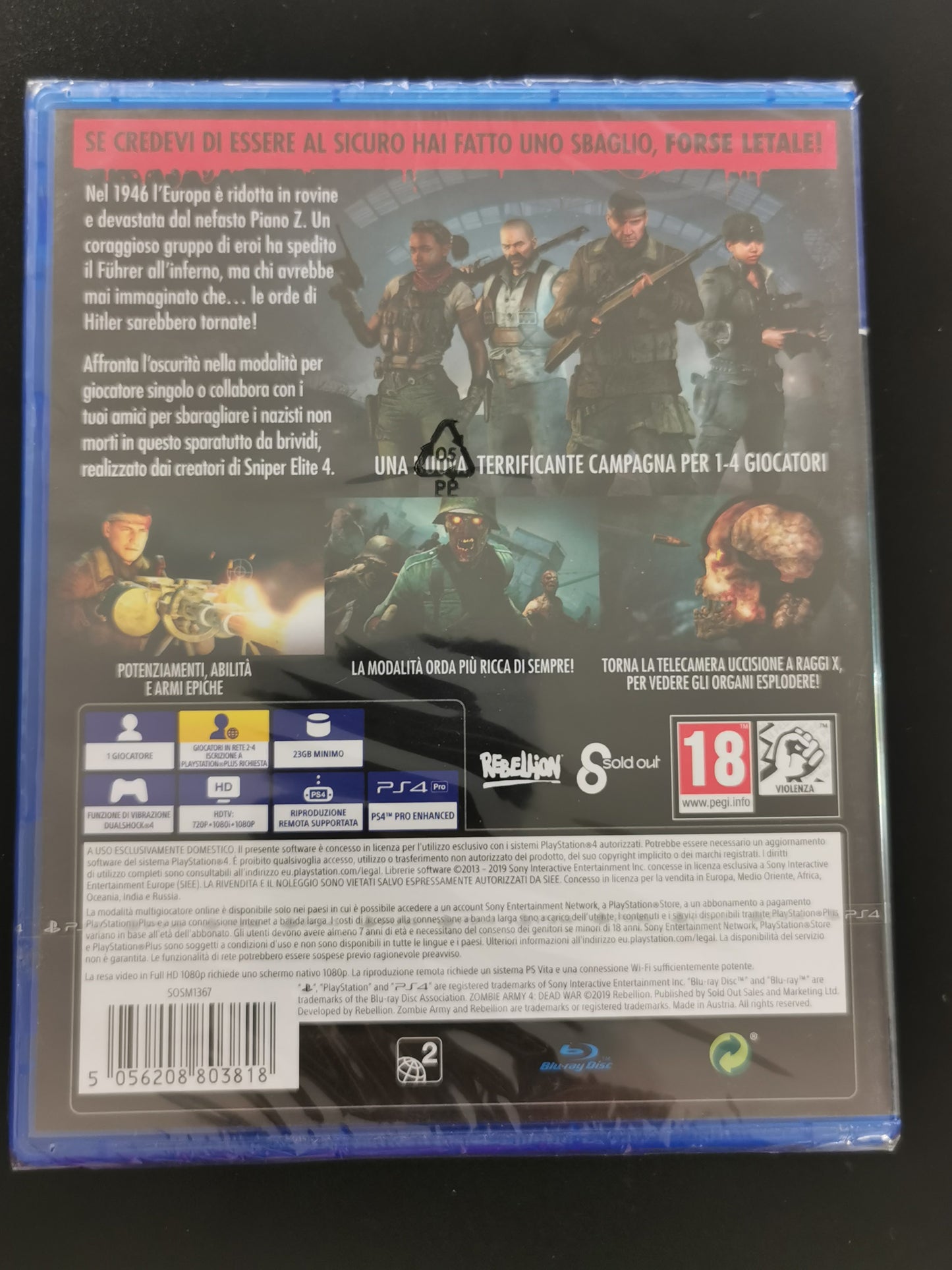 Zombie Army 4: Dead War (PlayStation 4) *Nuovo