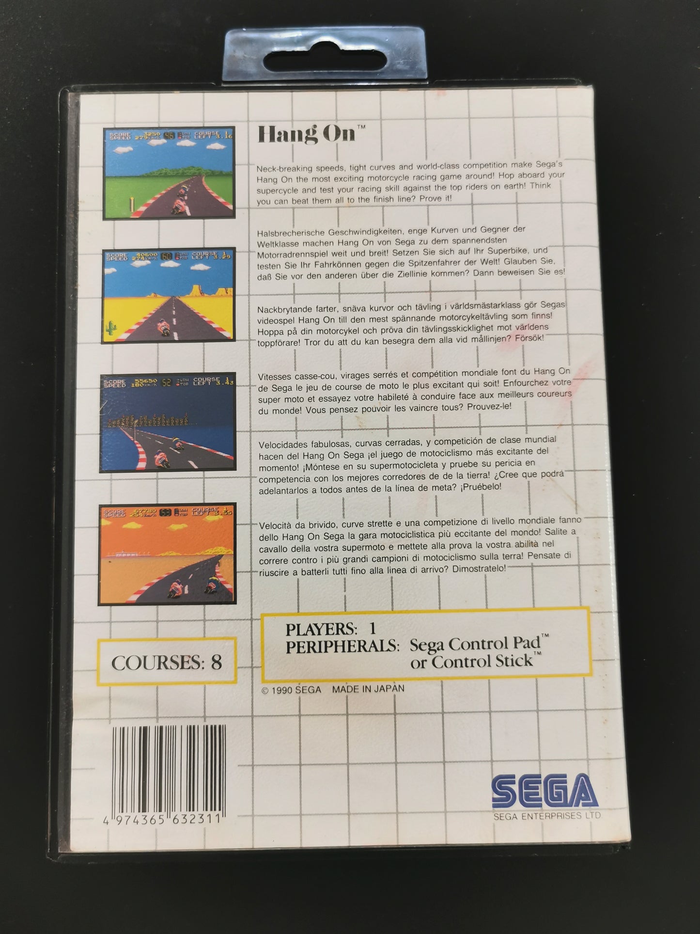 Hang-On (Master System) - Senza manuale