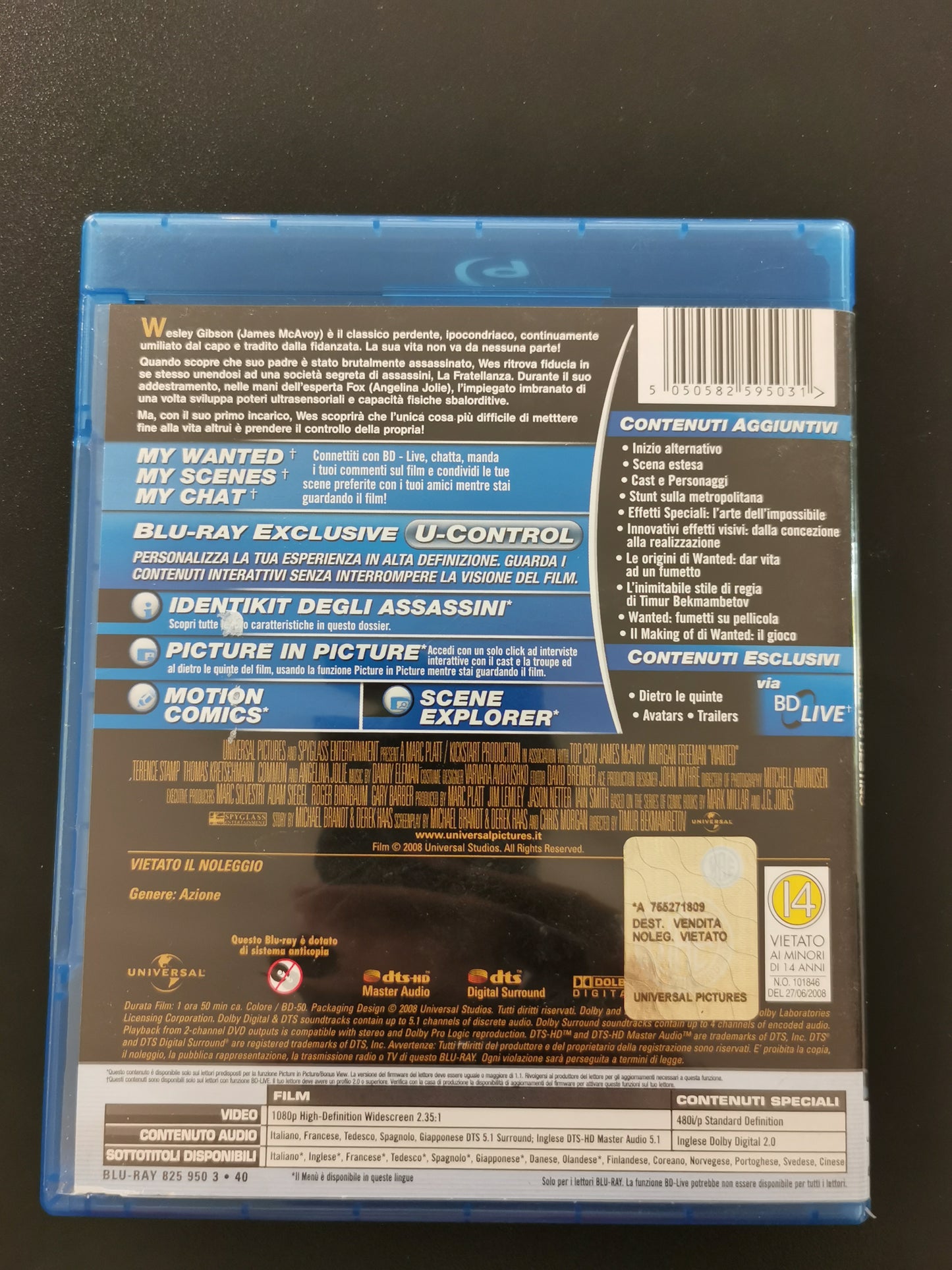 Wanted – Scegli il tuo destino (Blu-ray)