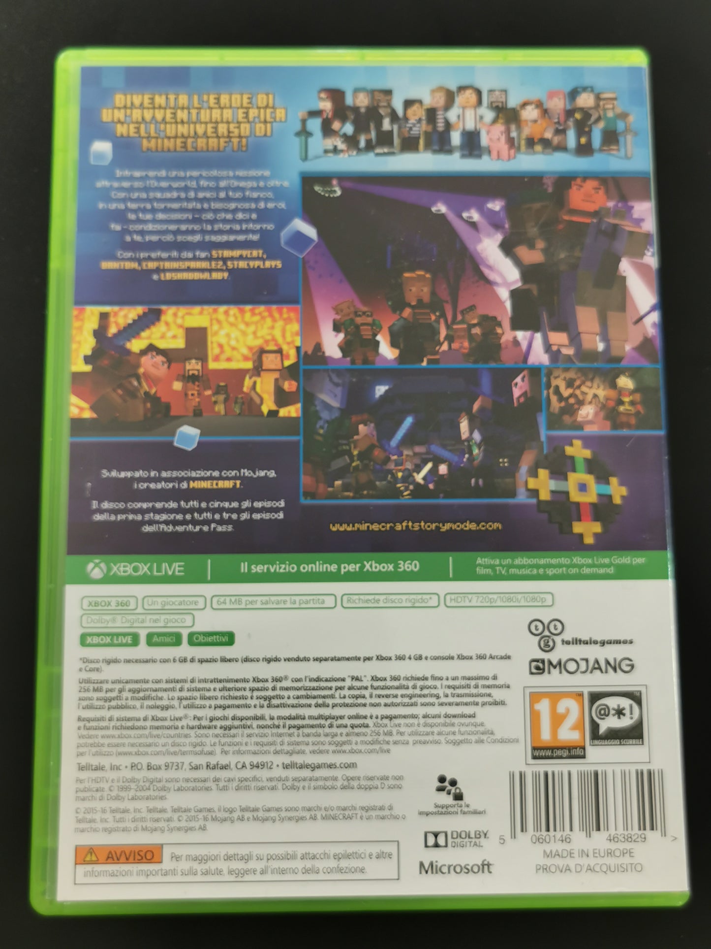 Minecraft: Story Mode – L’Avventura Completa (Xbox 360)