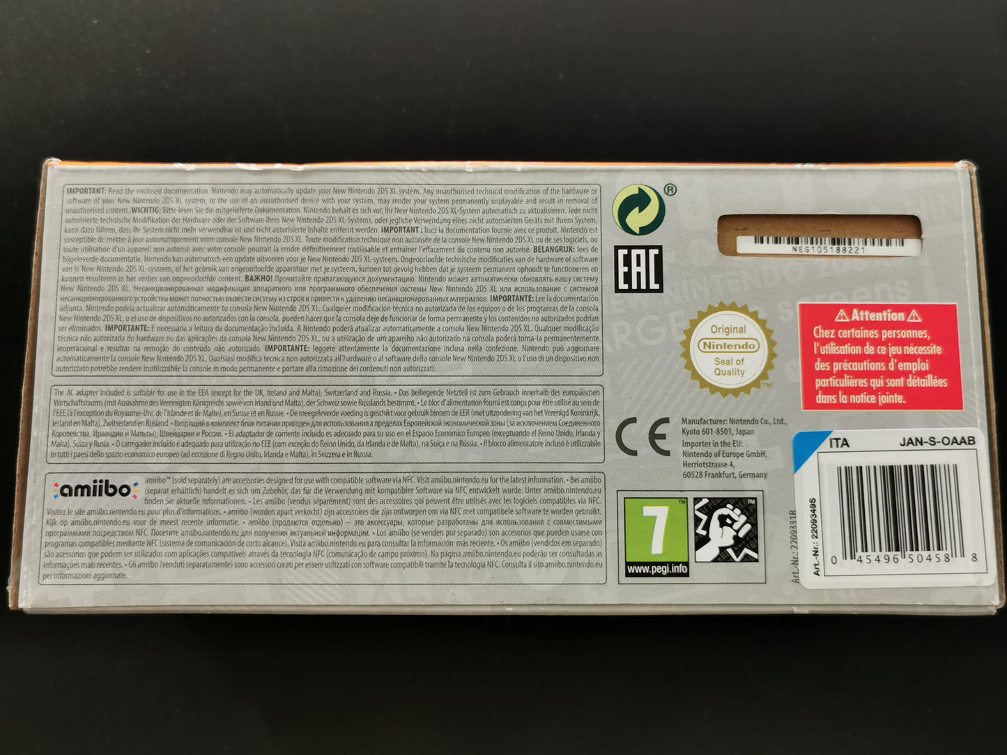 New Nintendo 2DS XL Bianco e Arancione (Console)
