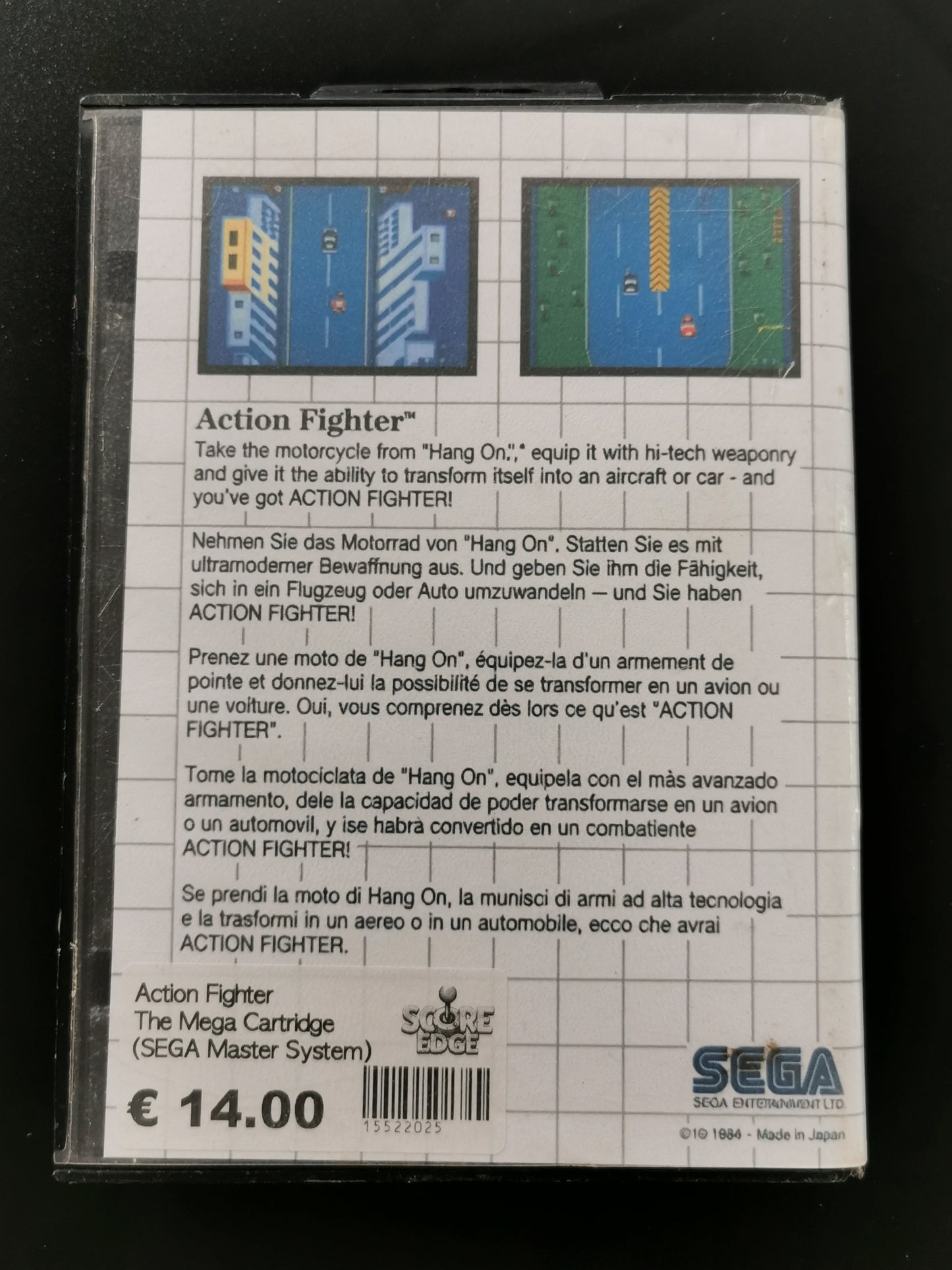 Action Fighter (Sega Master System) - Senza manuale