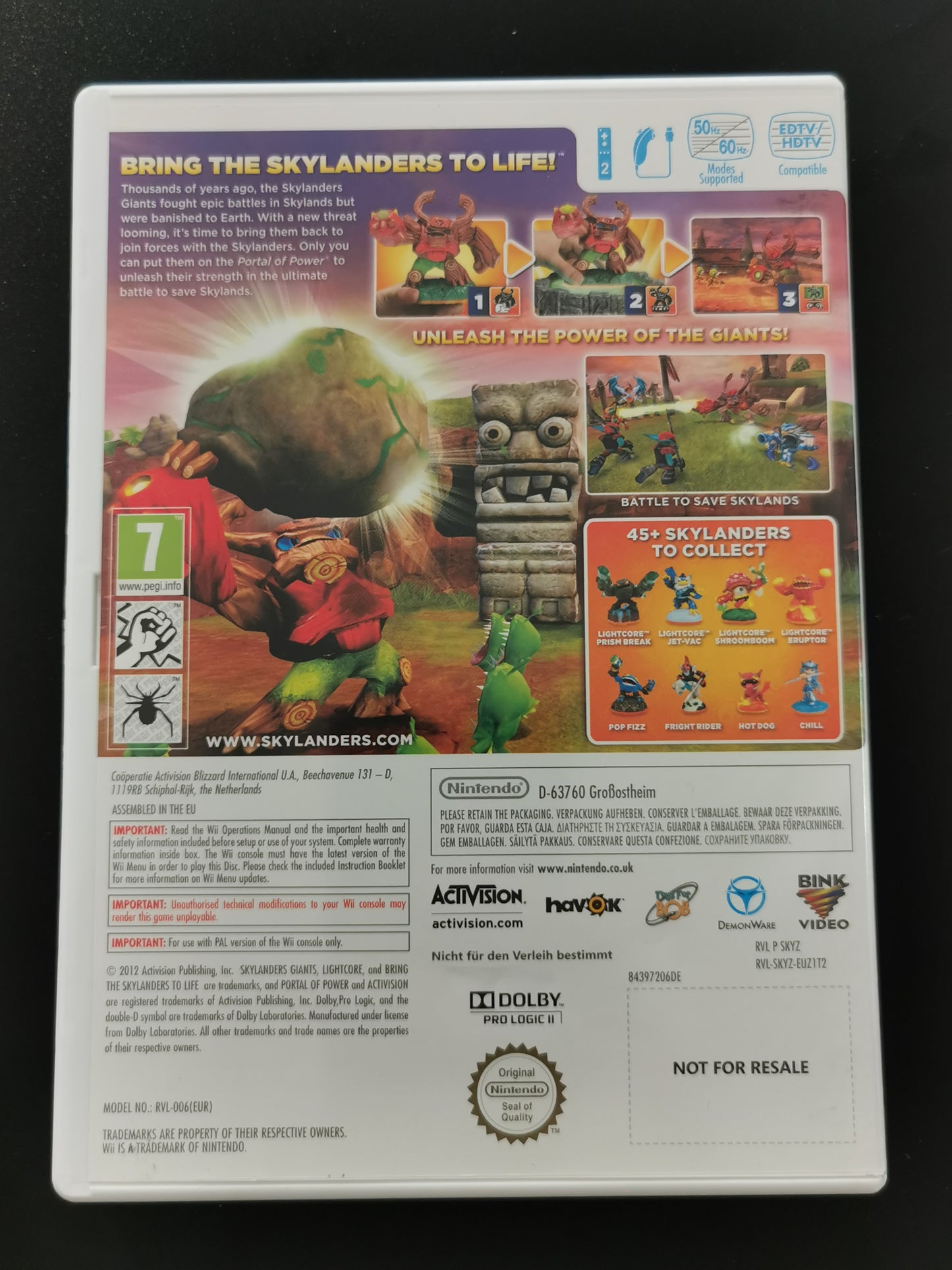 Skylanders Giants (Wii) *Solo Software