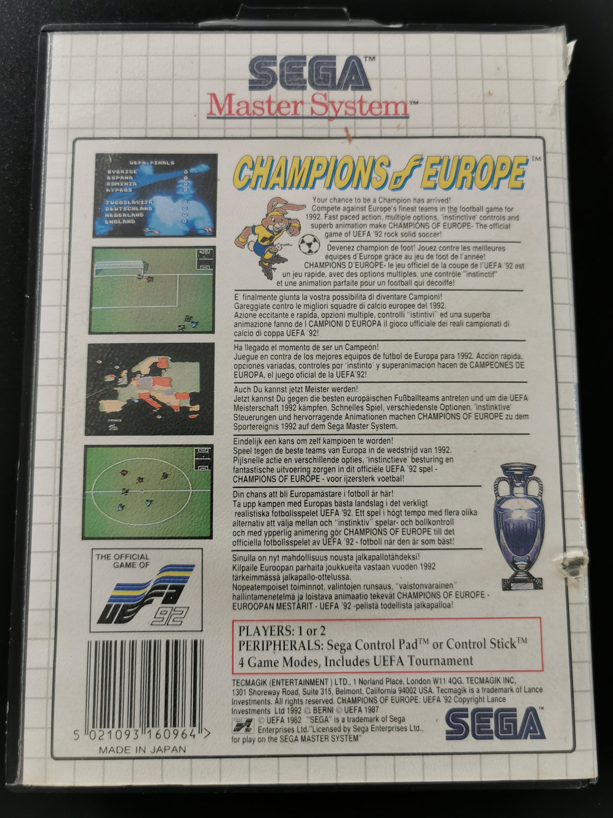 Champions of Europe (Master System) - Senza manuale