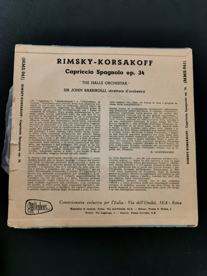 Rimsky-Korsakoff – Capriccio Spagnolo op. 34 (Vinile 45 Giri)