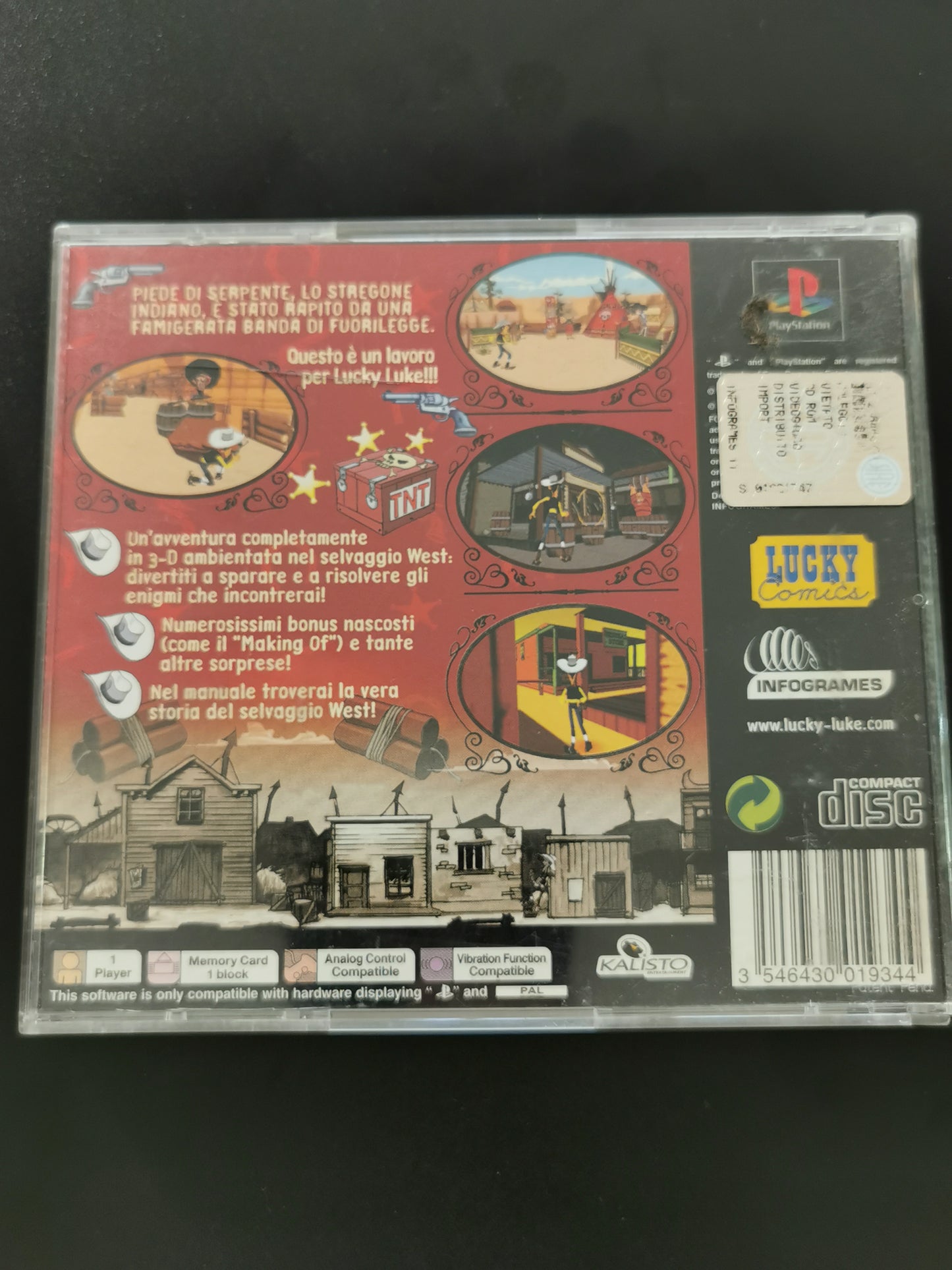 Lucky Luke: La febbre del Far West (PS1) - Senza manuale