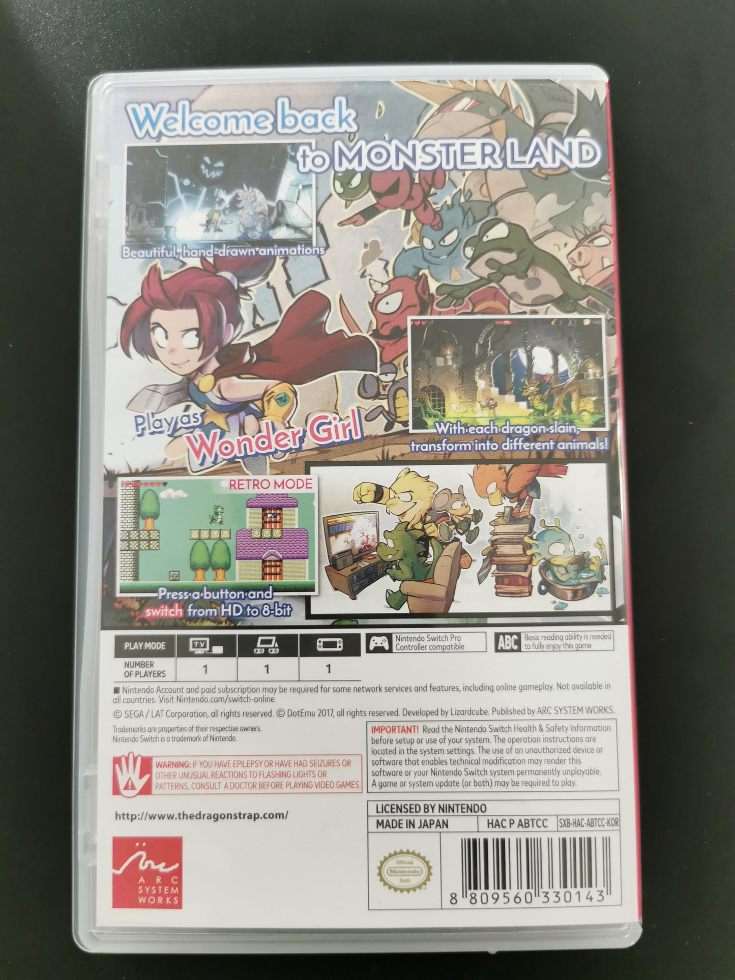 Wonder Boy: The Dragon’s Trap (Switch)