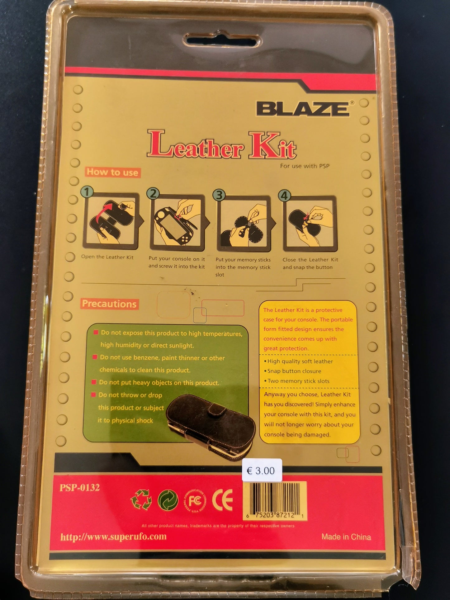 Blaze Leather Kit per PSP *Nuovo (Accessori)
