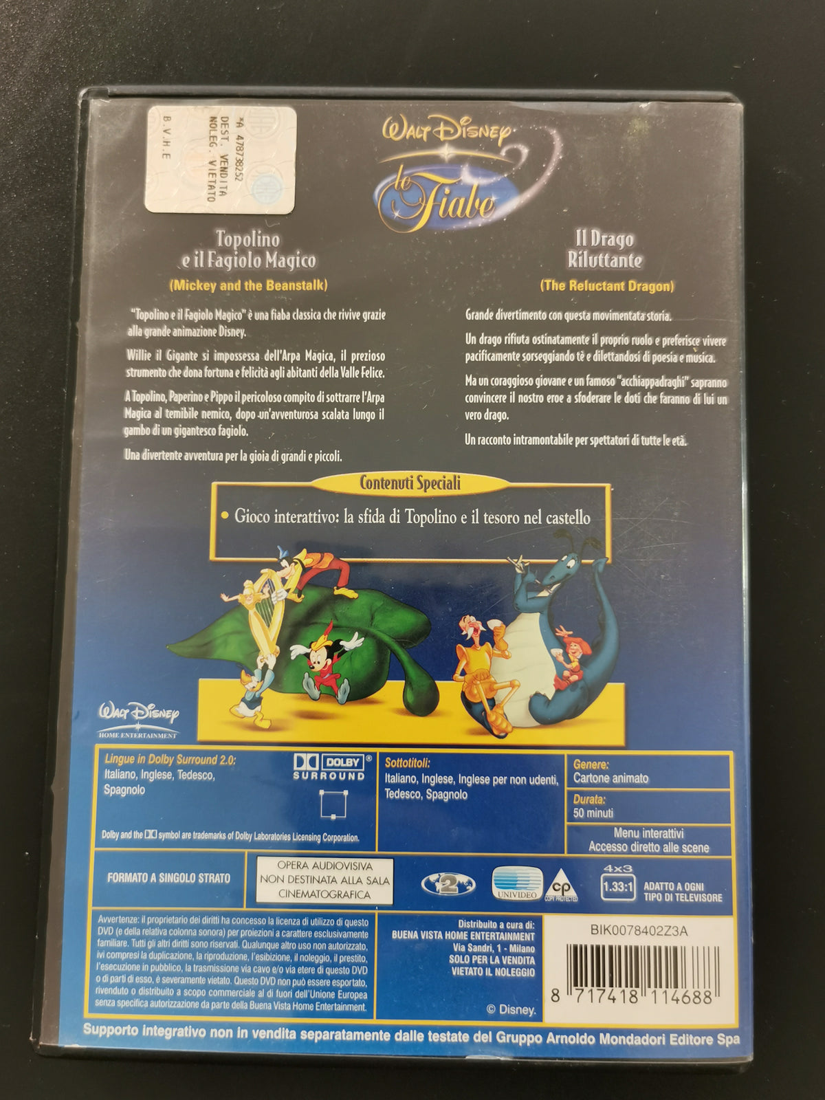 Le Fiabe: Topolino e il Fagiolo Magico & Il Drago Riluttante (DVD)