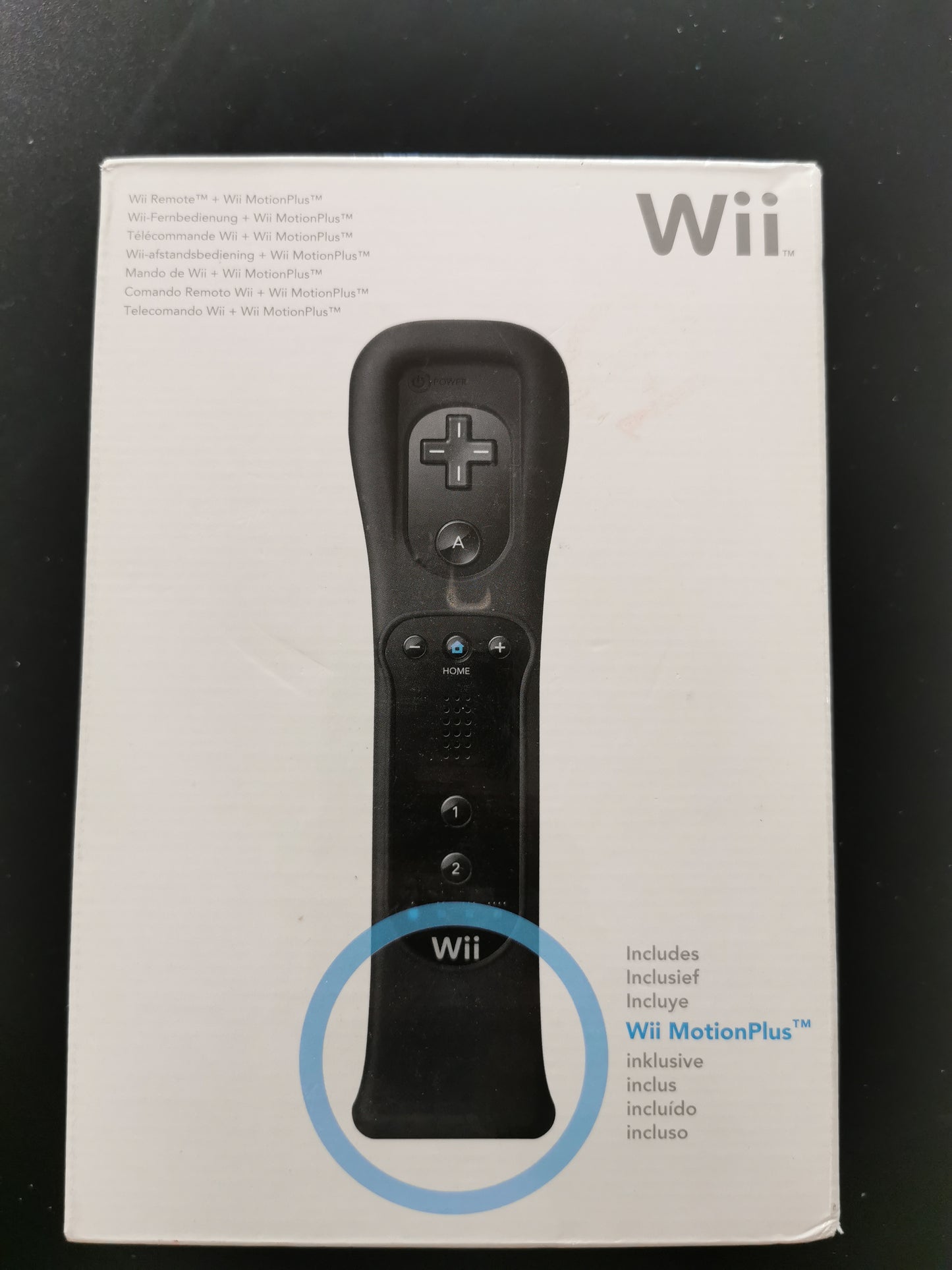 Telecomando Wii nero con Wii MotionPlus (Accessori)