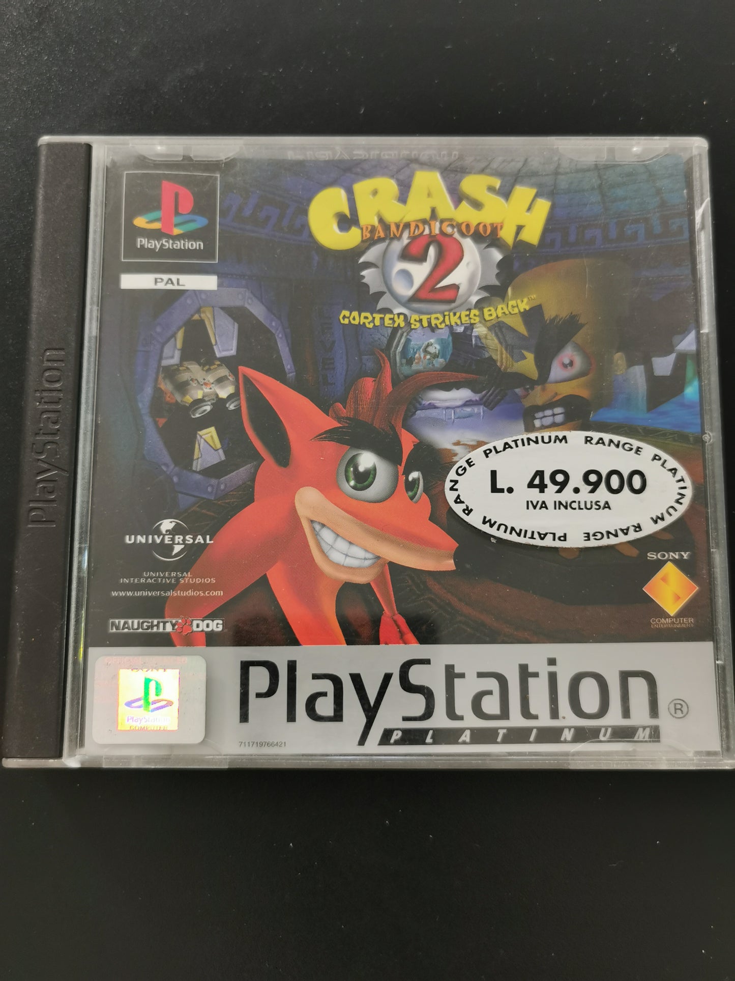Crash Bandicoot 2: Cortex Strikes Back (PS1) - Platinum