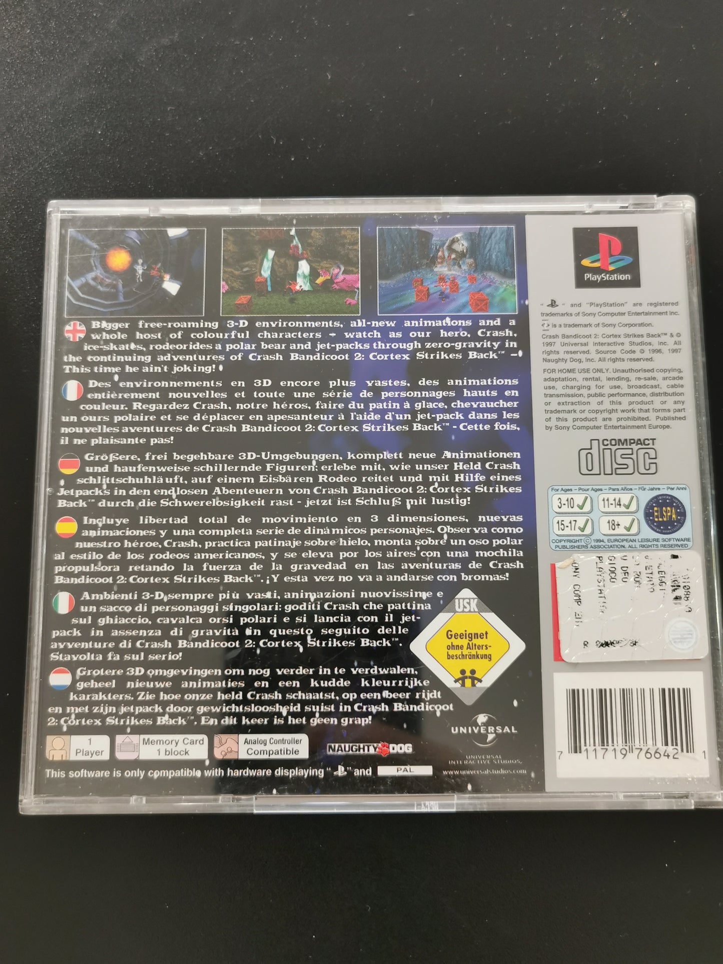 Crash Bandicoot 2: Cortex Strikes Back (PS1) - Platinum