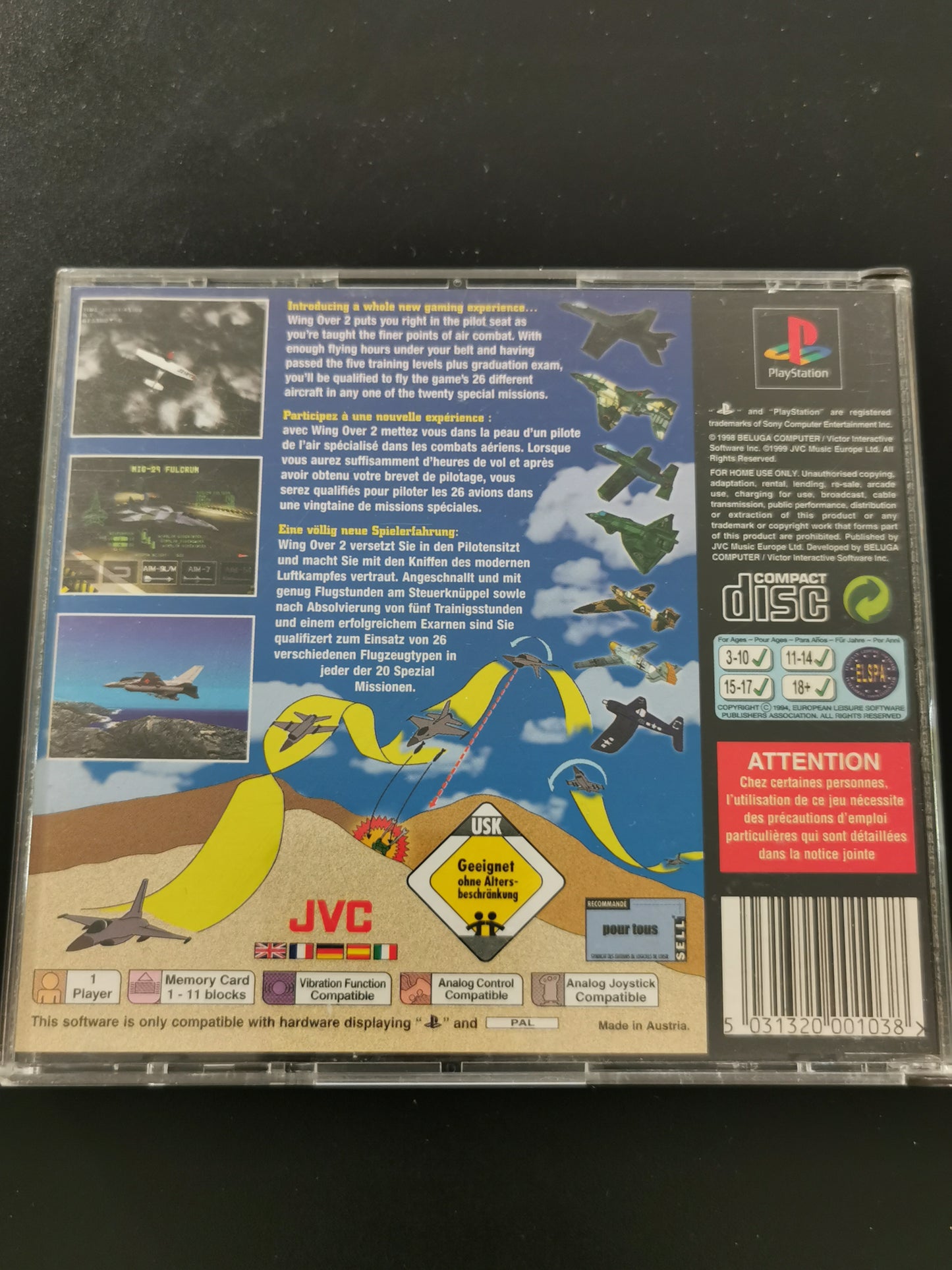 Wing Over 2 (PS1) - Senza Manuale
